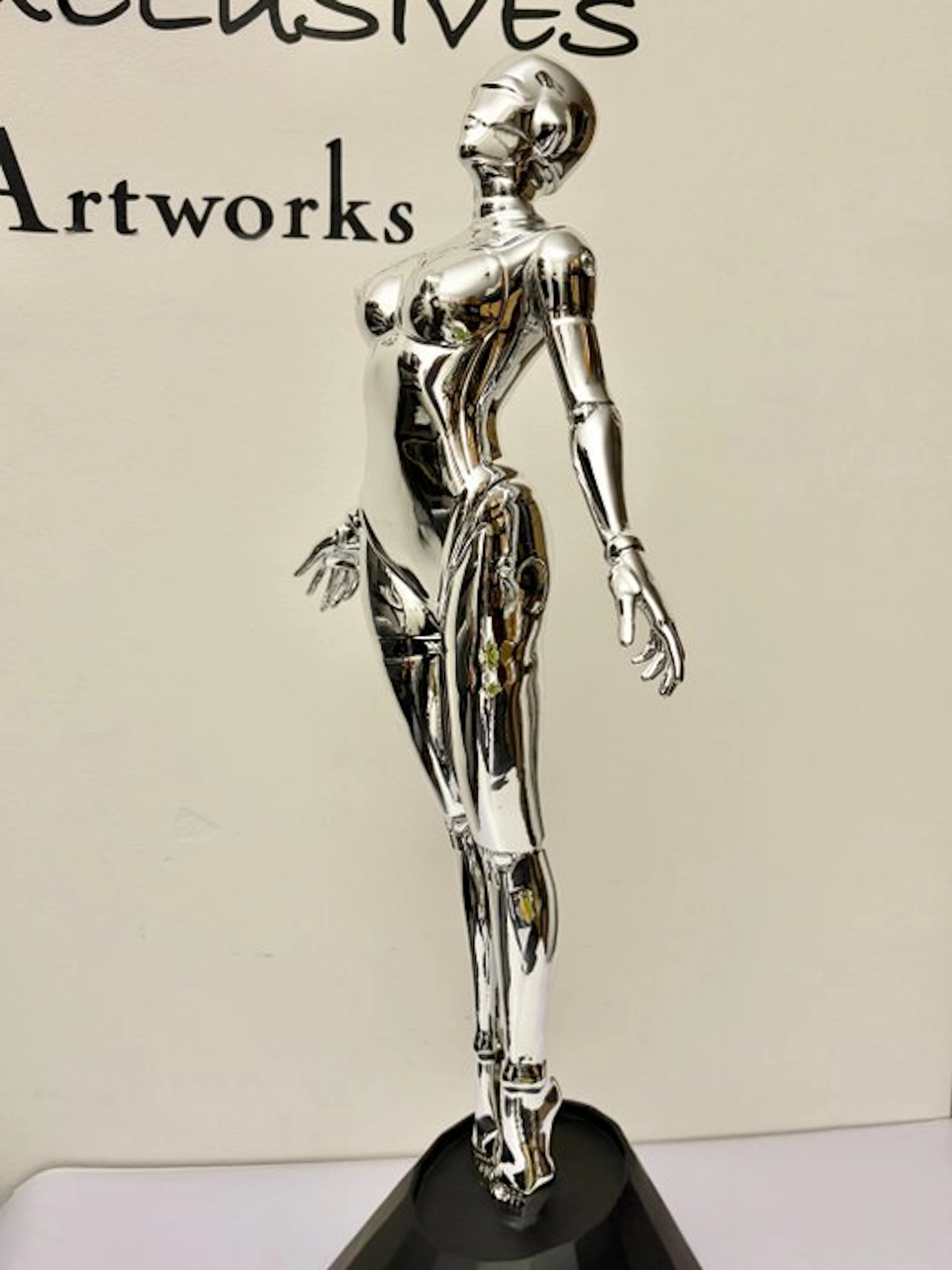 GF Exclusives - Chrome Female Robot Sculpture
