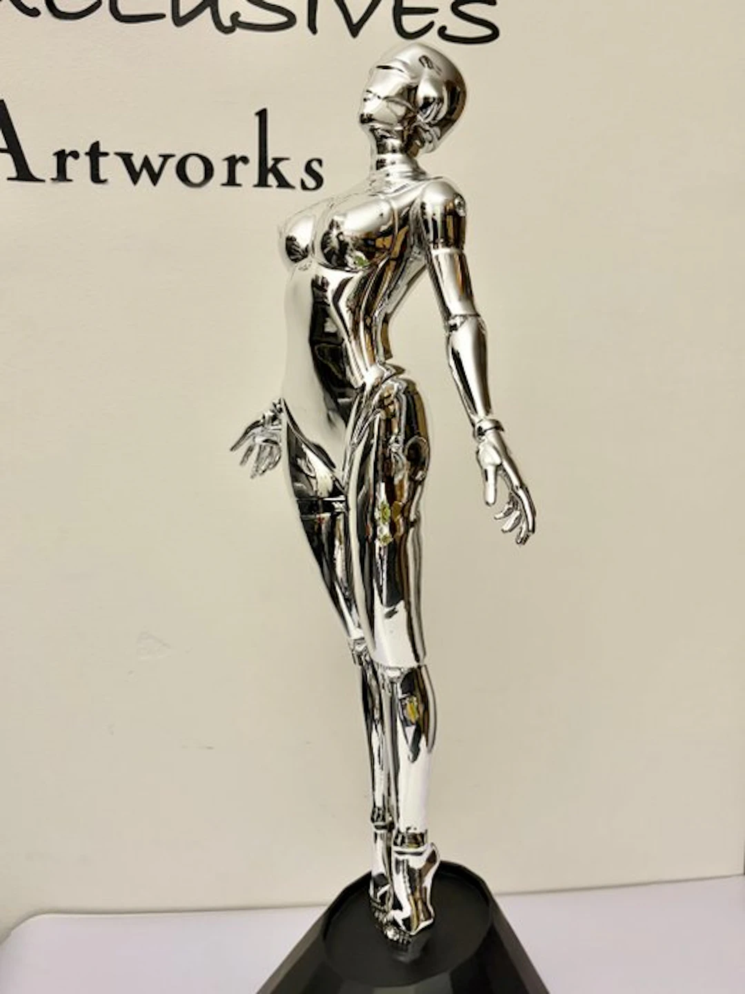GF Exclusives - Chrome Female Robot Sculpture