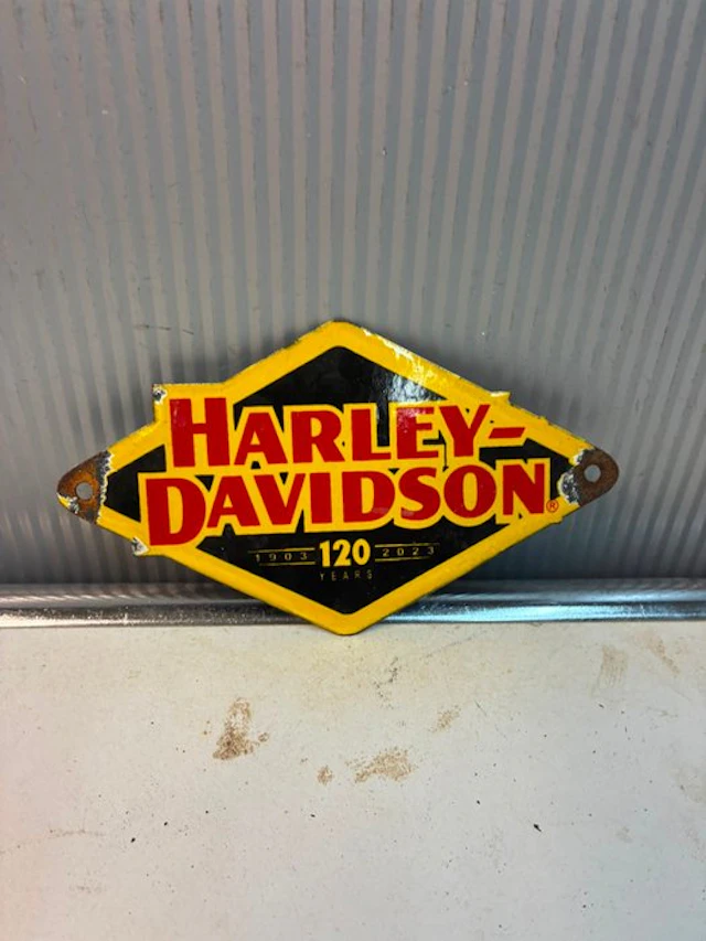 Harley-Davidson 120 Years – emaille motorbord - Enamel sign - Enamel