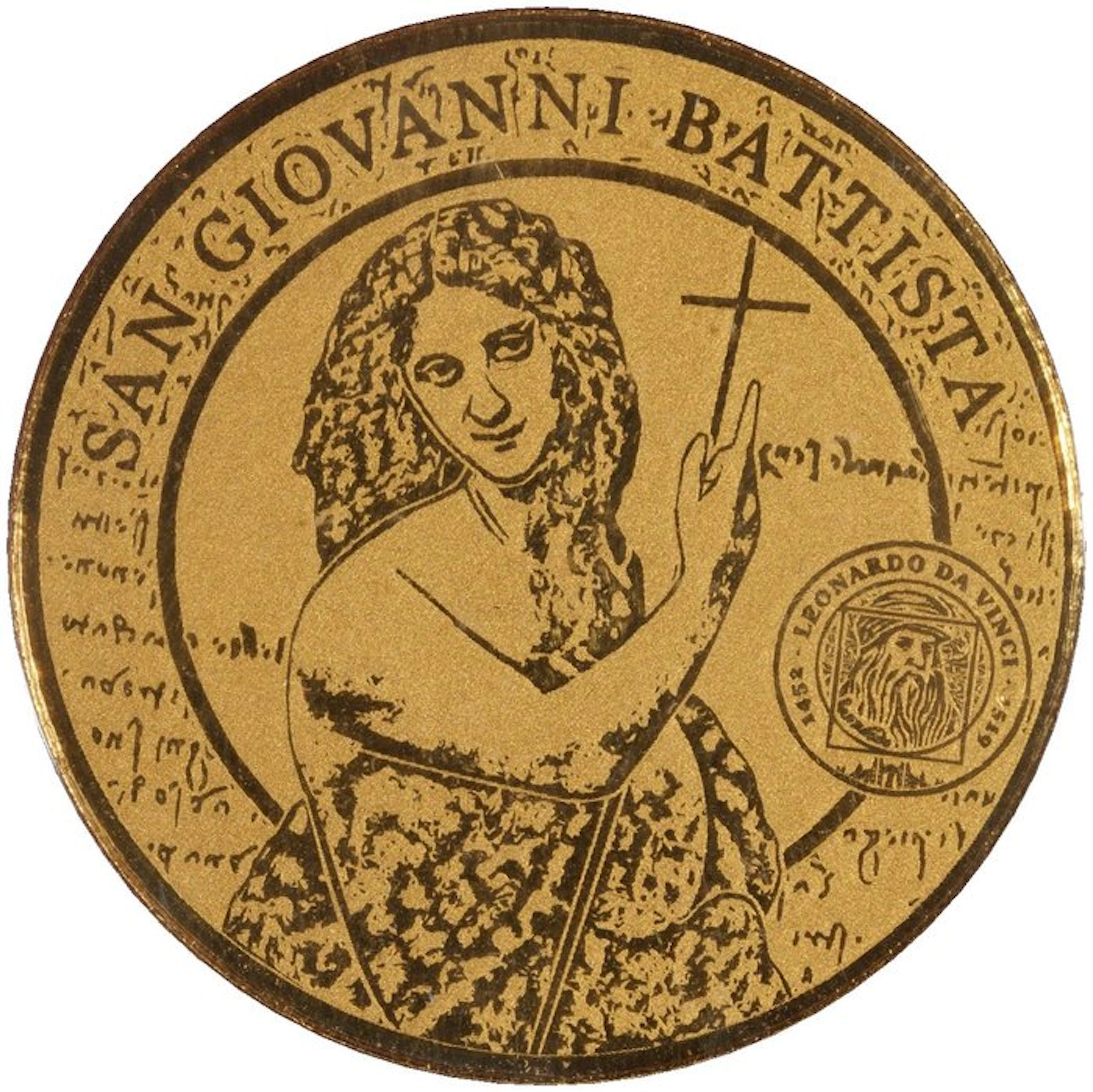 Togo. 1500 francs CFA 2022 – Leonardo da Vinci’s John the Baptist – .999 gold