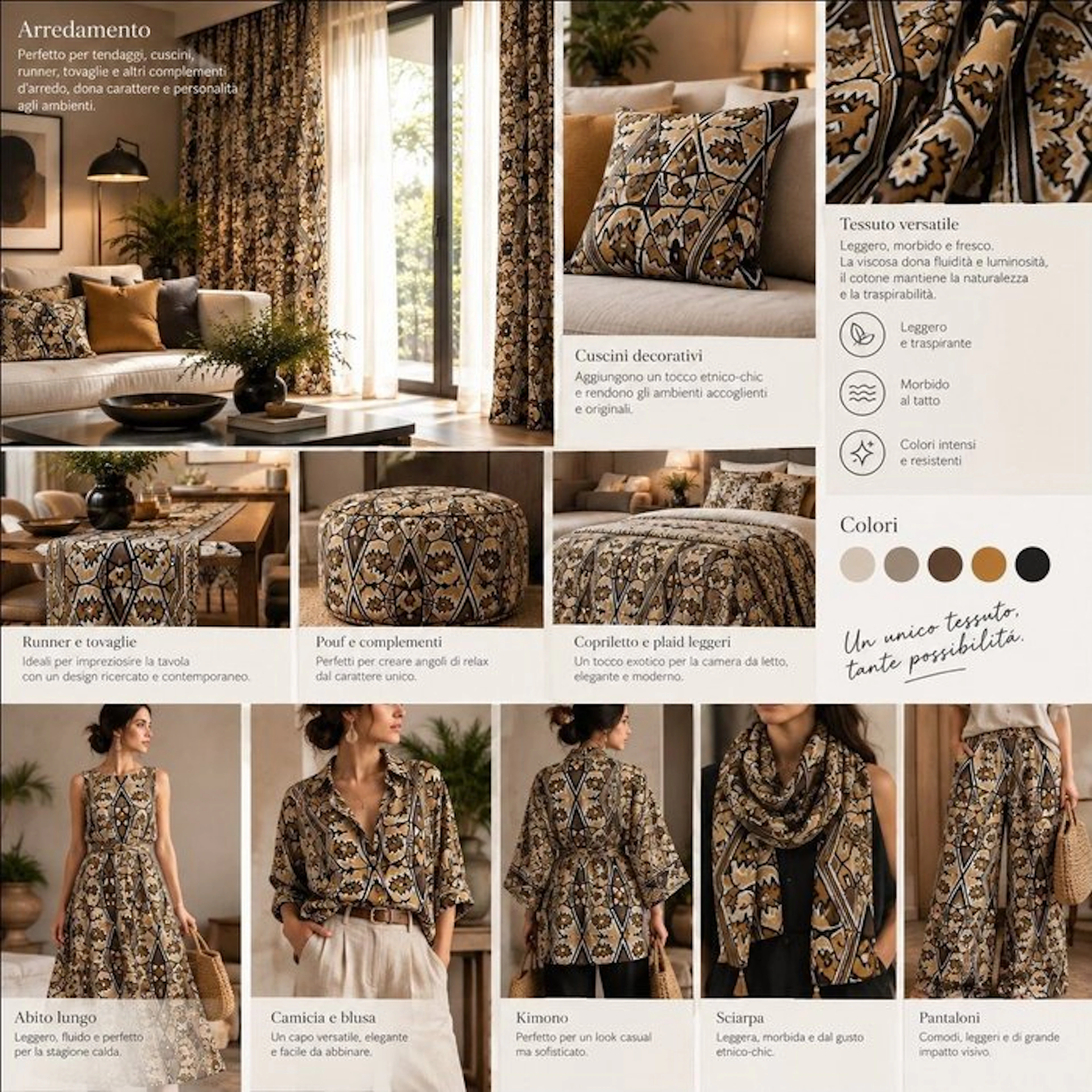 Elegant tribal fabric Ethnic-Chic - Textile - 500 cm - 140 cm