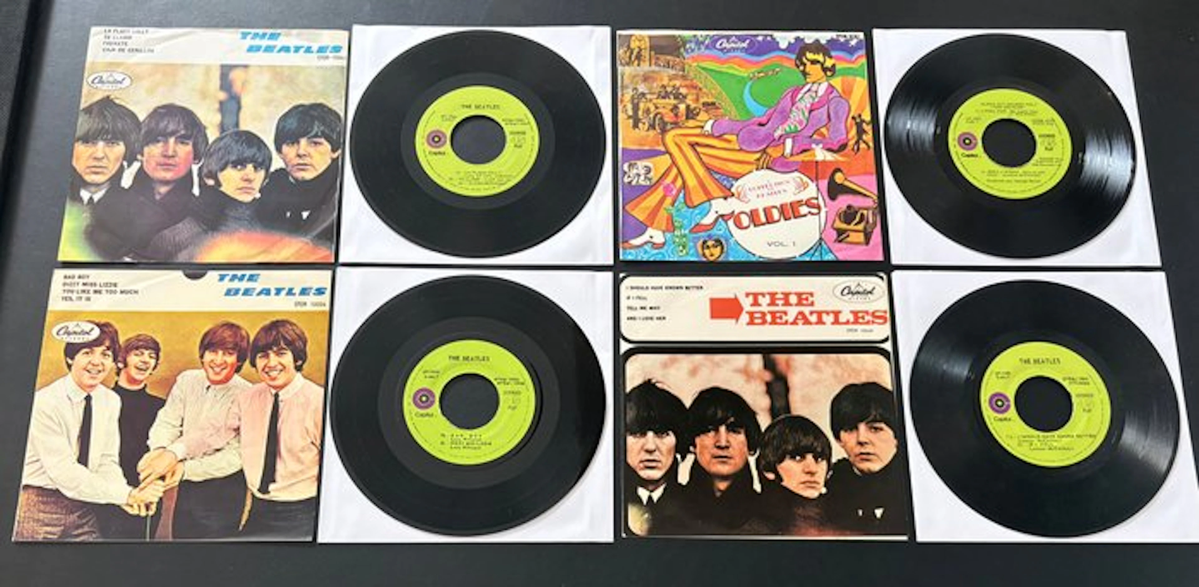 Beatles - Set of 4 VERY RARE Mexican EPs – 1970s Lime...