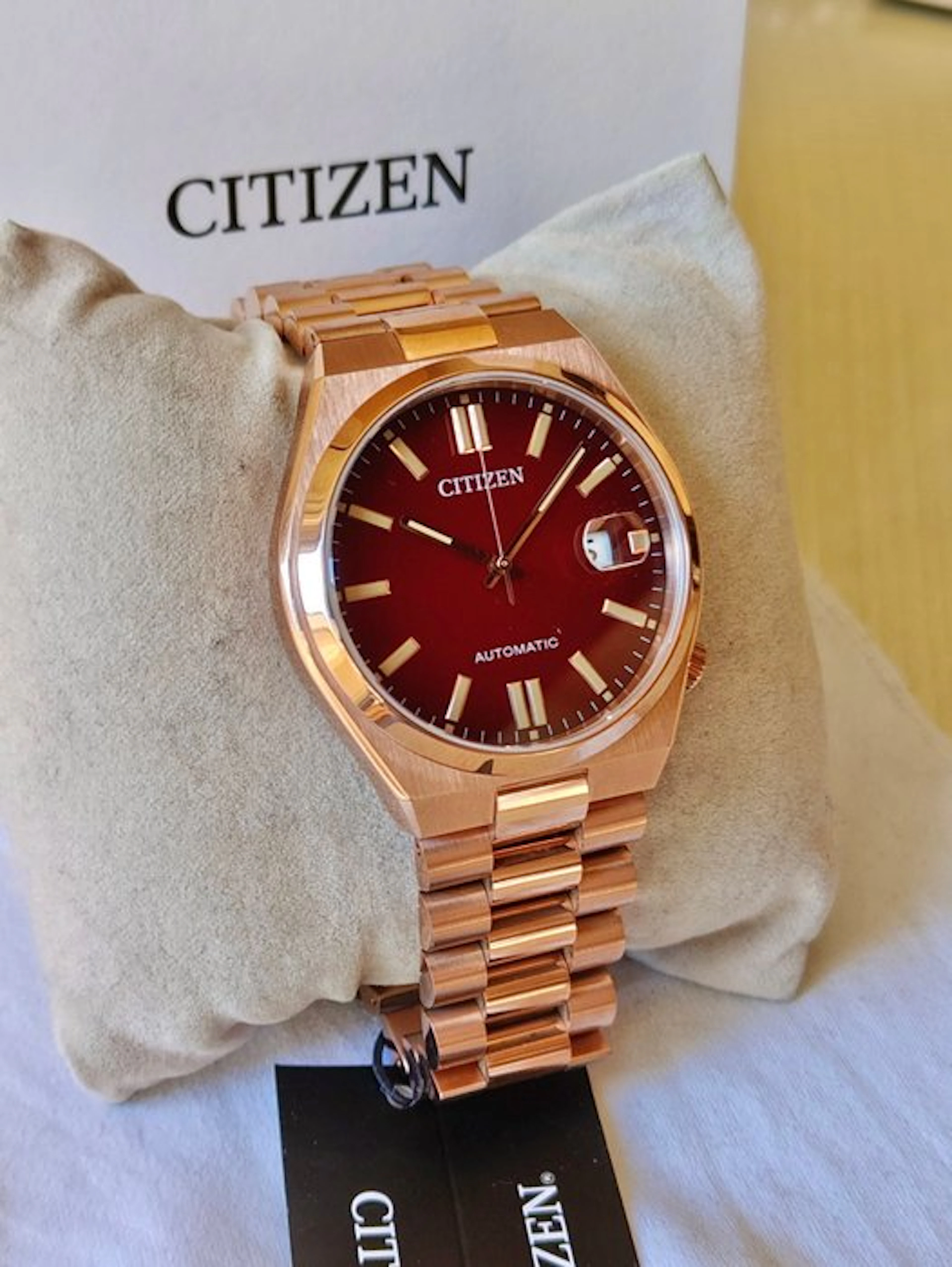 Citizen - Automatic Tsuyosa Red Burgundy and Gold - No...