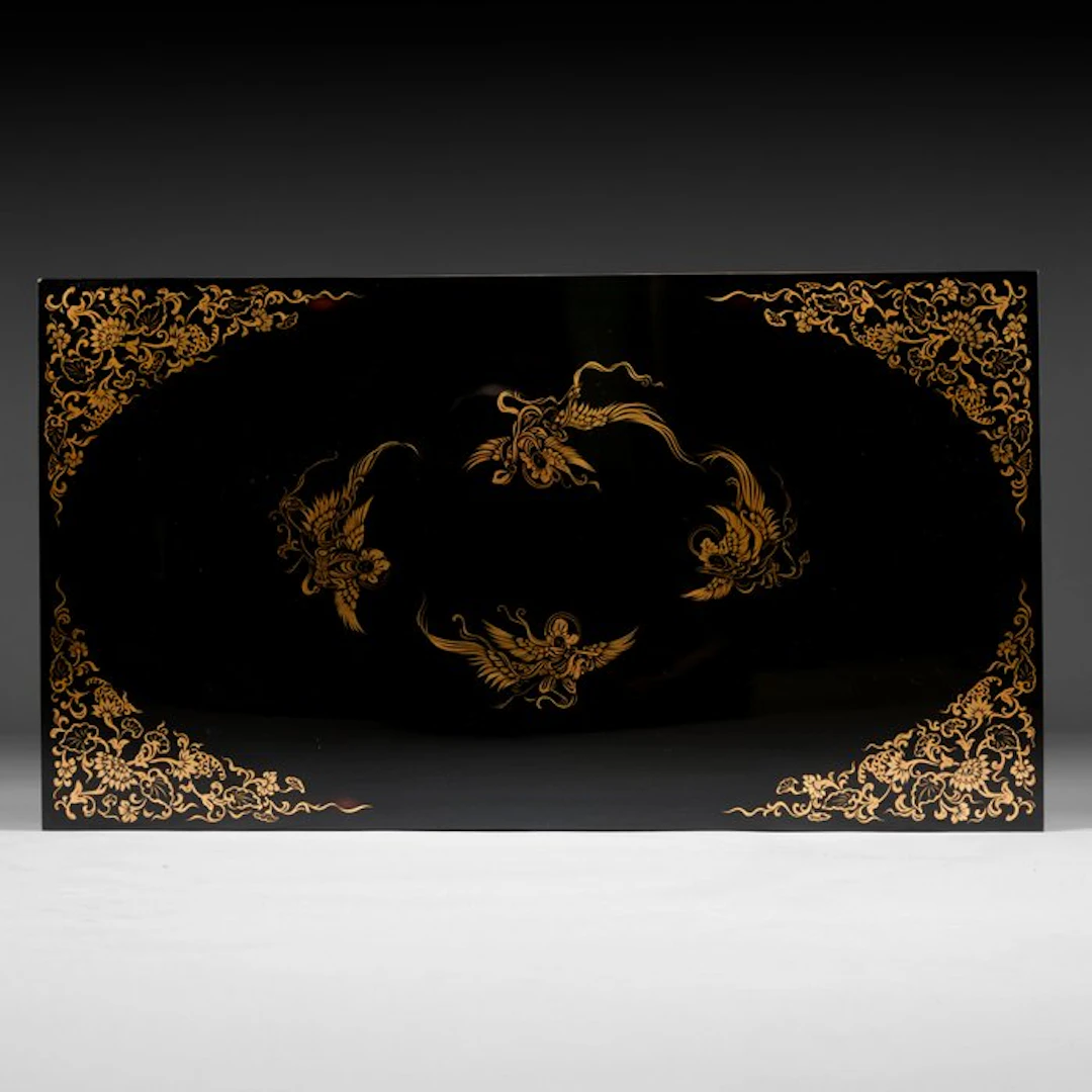 Writing table with togidashi maki-e 研出蒔絵 (burnished...