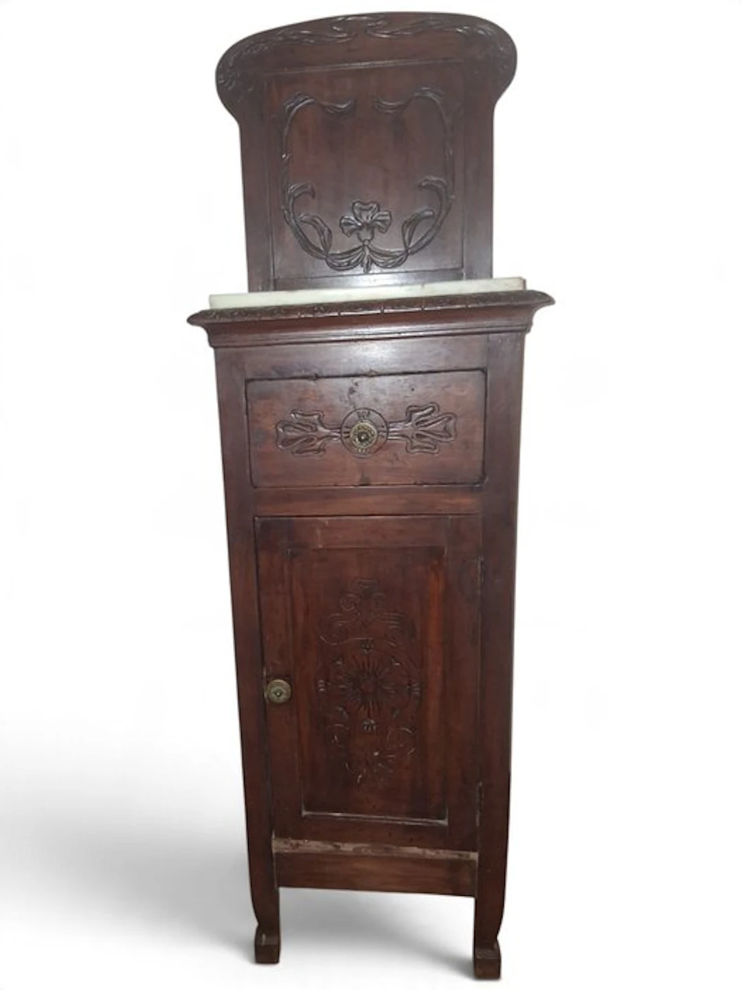 Nightstand - Wood, Marble