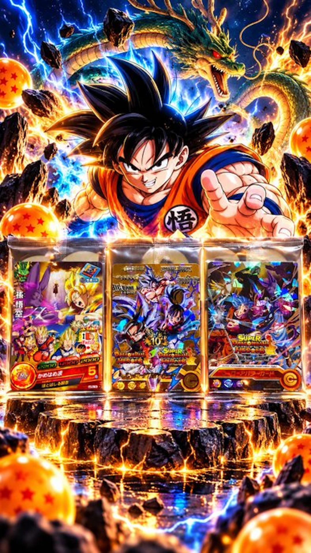 Bandai - 3 Card - Dragon Ball