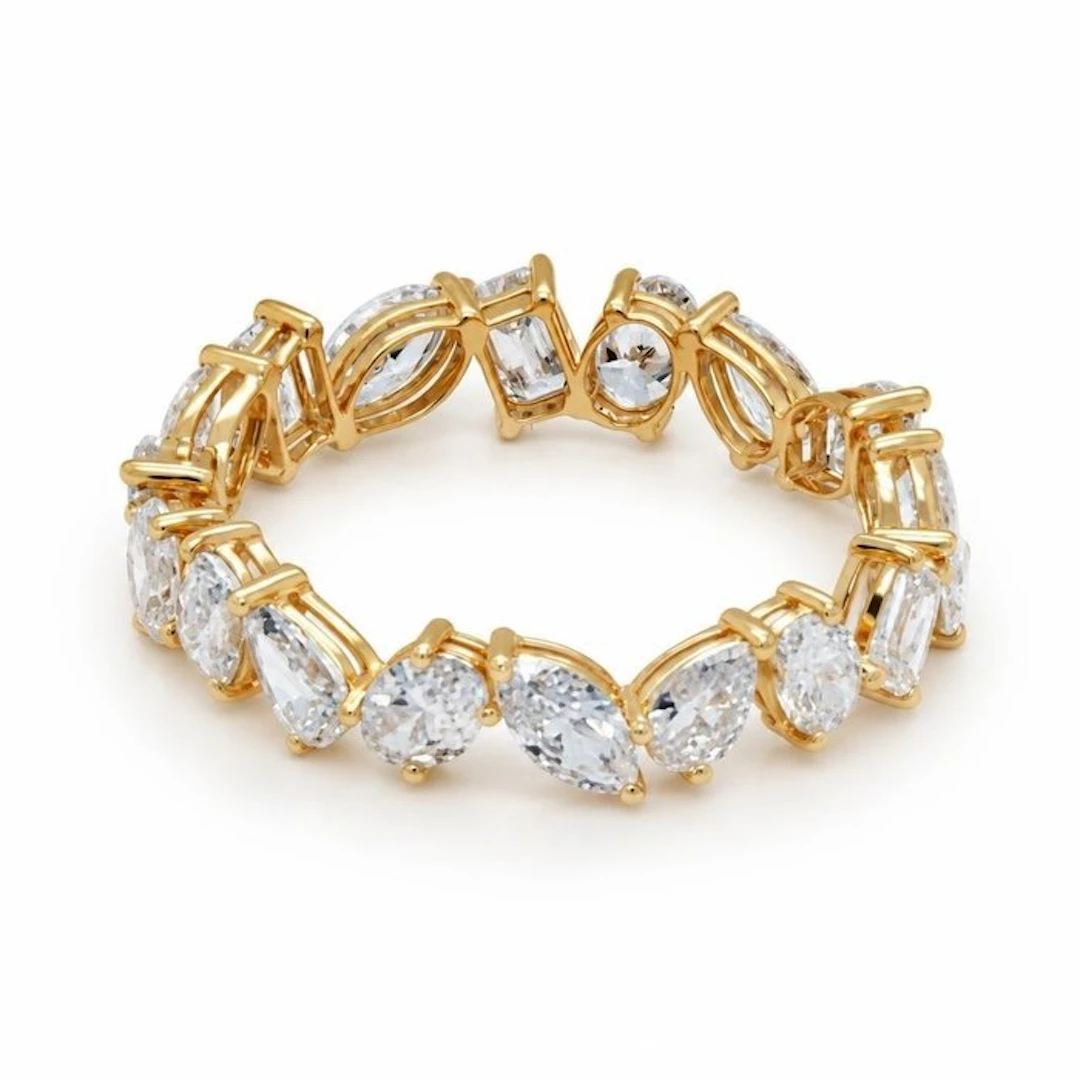 No reserve price - Ring - 14 kt. Yellow gold - 2.47ct. tw. Diamond (Lab-grown)