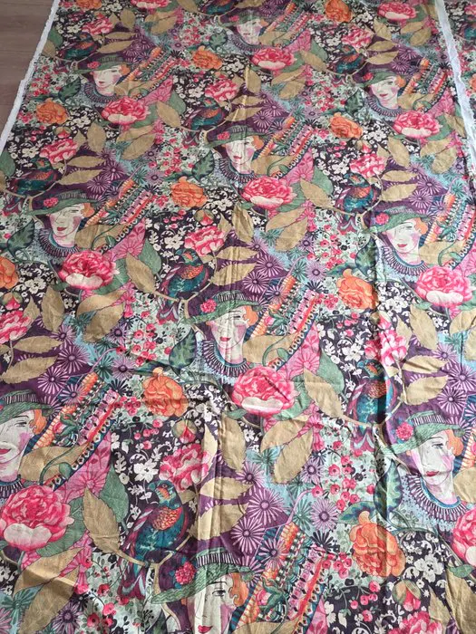 Upholstery fabric (2) - 195 cm - 137 cm - Curtain fabric.