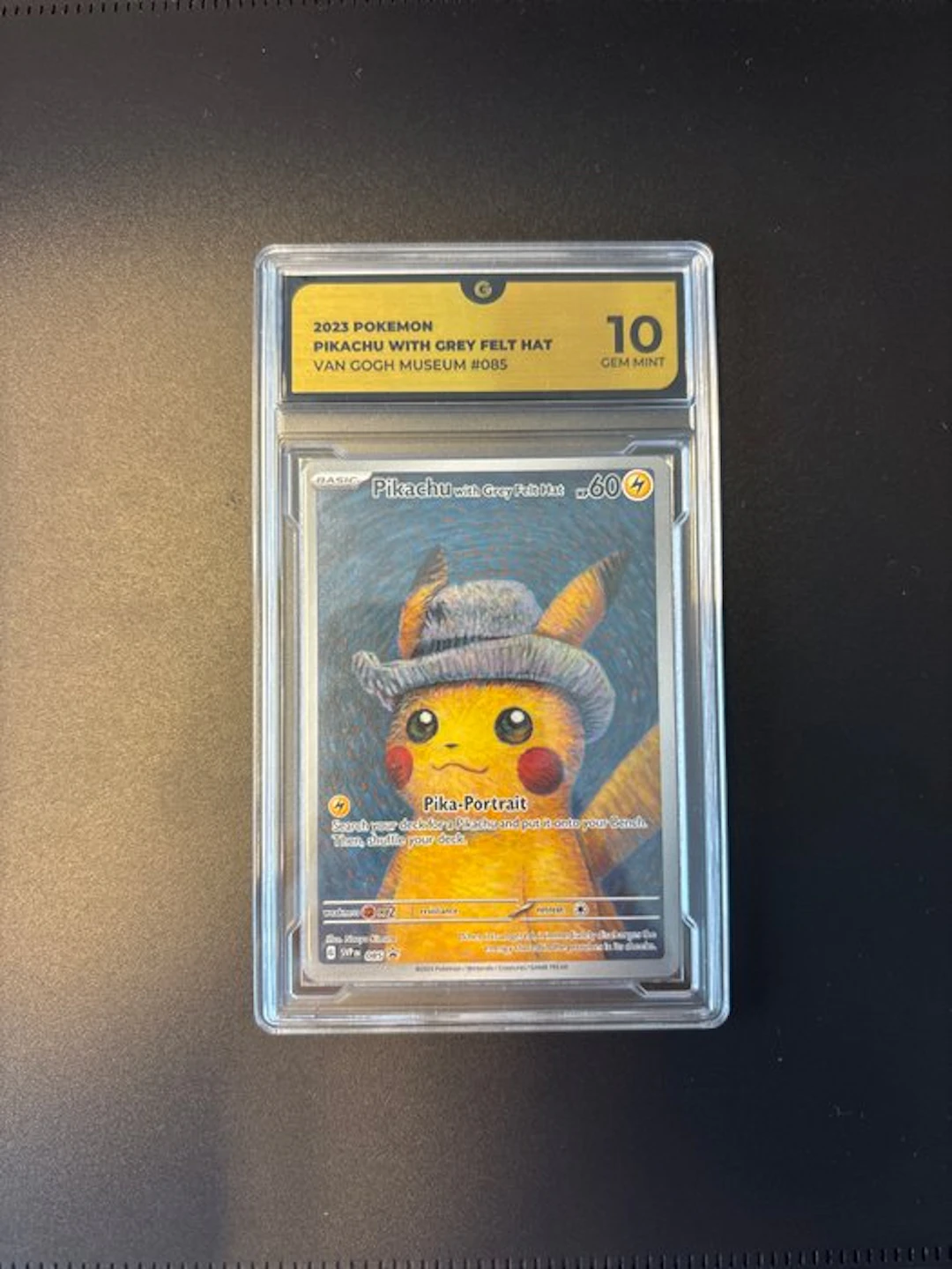 Pokémon - 1 Graded card - Pikachu #085 “Pikachu With Grey Felt Hat” - GG 10
