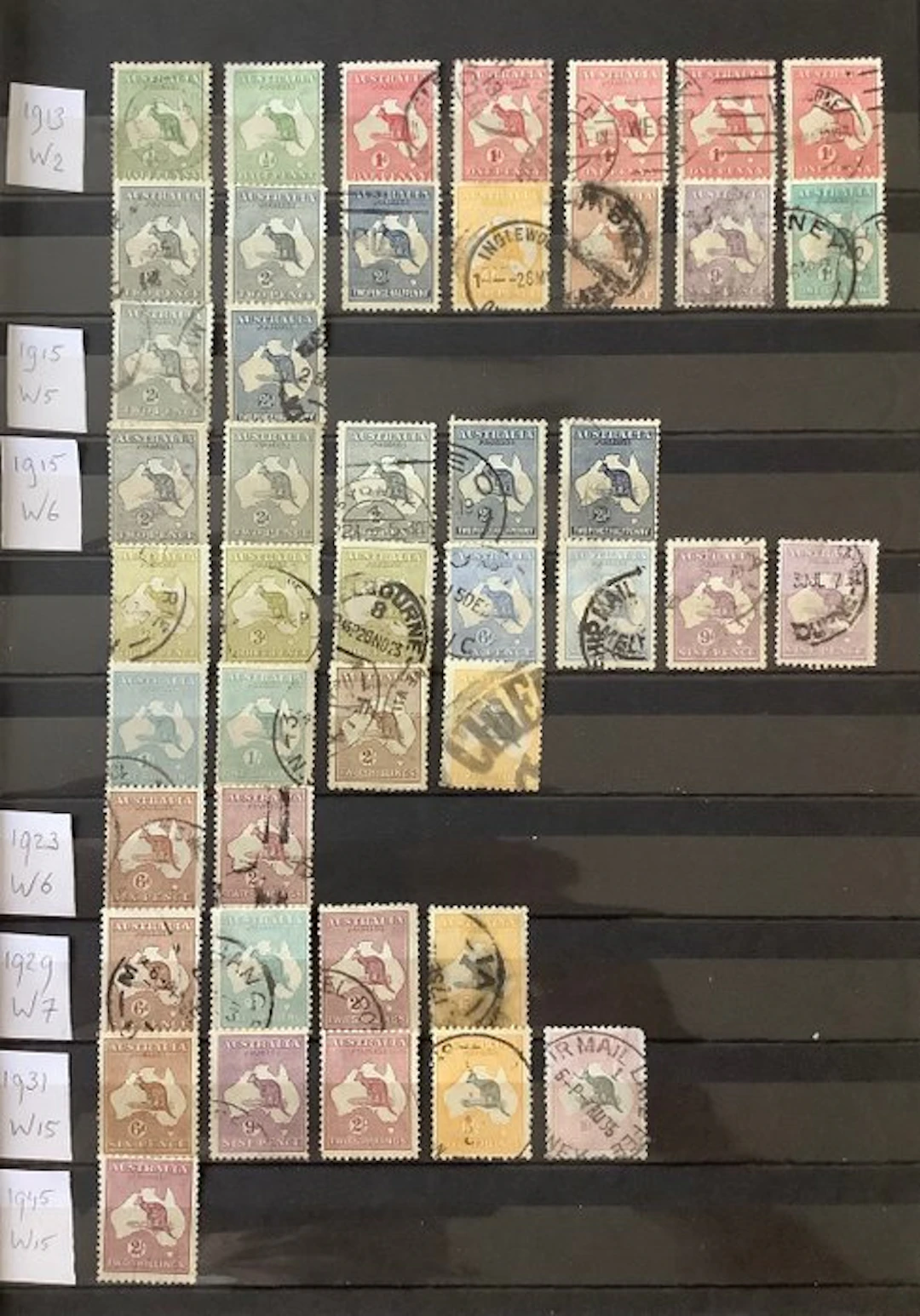 Australia 1913/1945 - Early Australia collection with Kangaroo and KGV