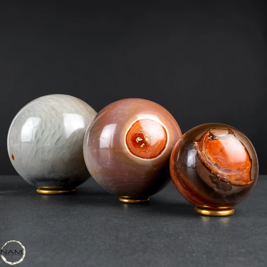 Oceanjaspis Sphere – Unique Natural Art with Fascinating...