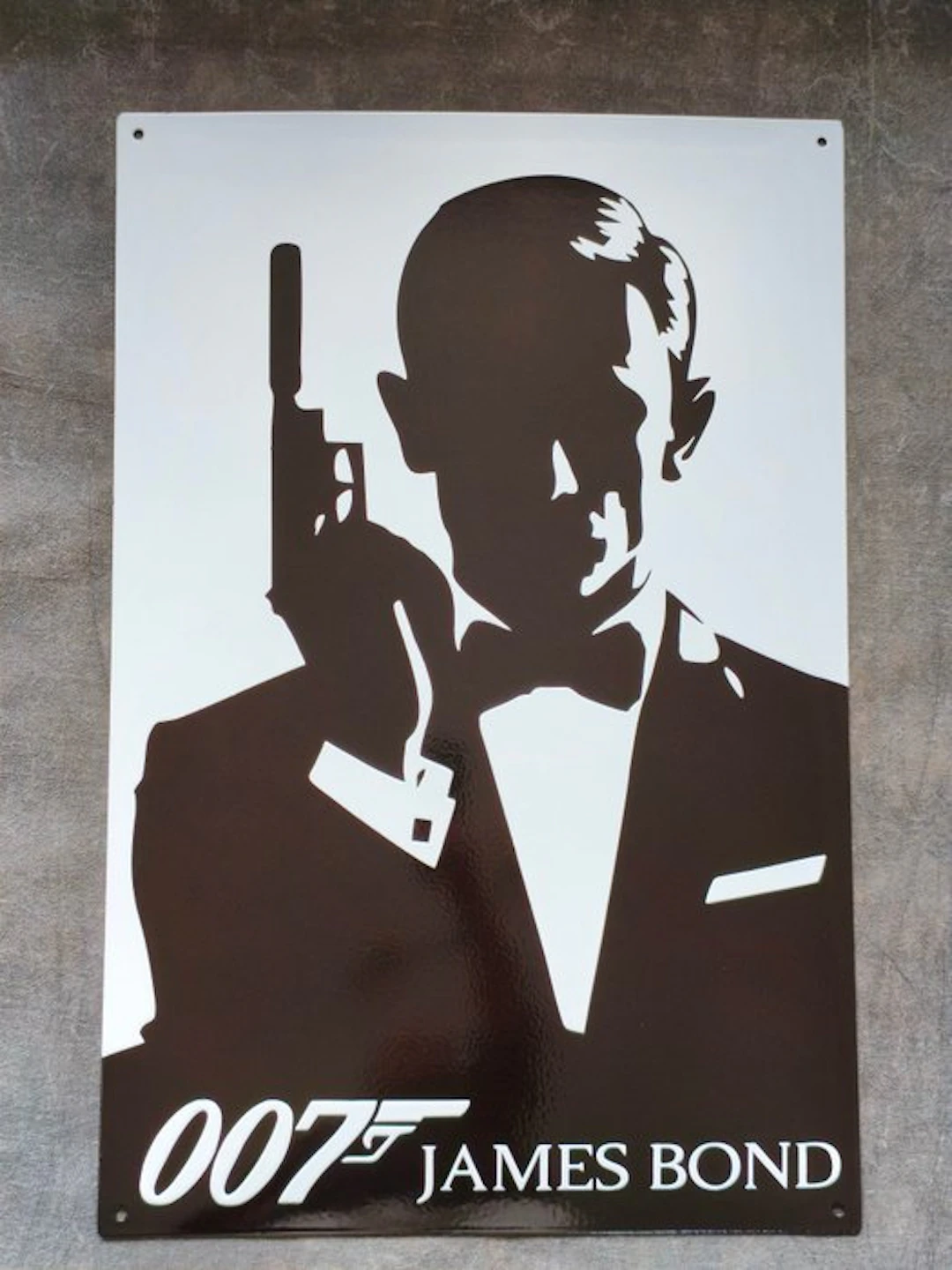 James Bond - 007 James Bond enamel sign Emailschild Emaille Schild
