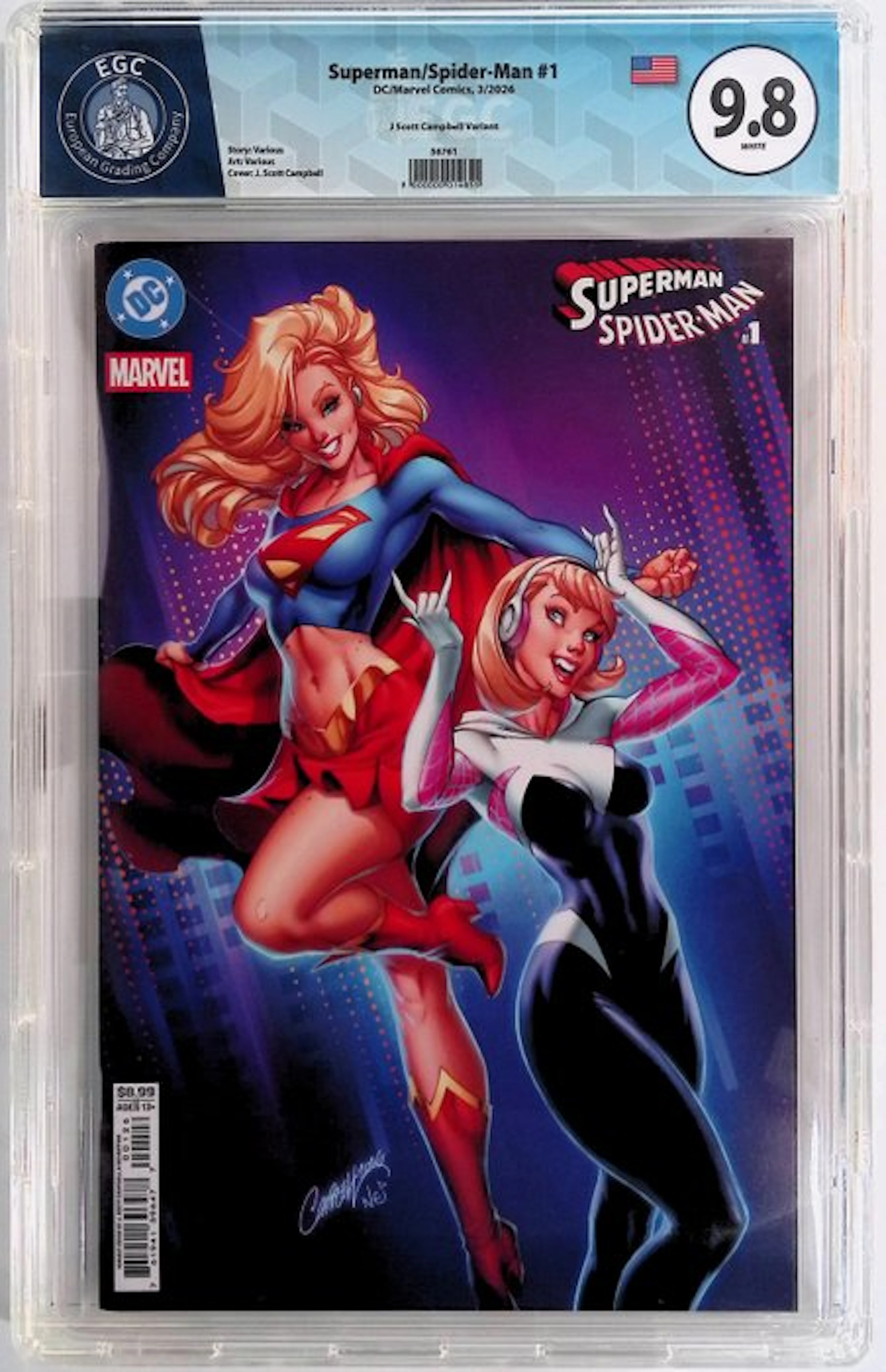 Superman/Spider-Man #1 - EGC 9.8 - 1 Graded comic - First edition - 2026