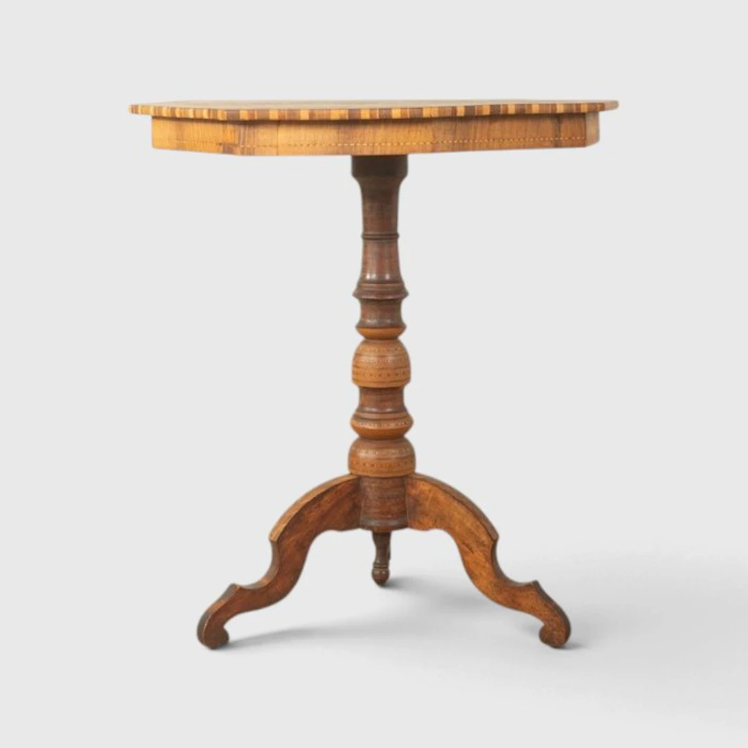 Side table - Wood - Octagonal Side Table
