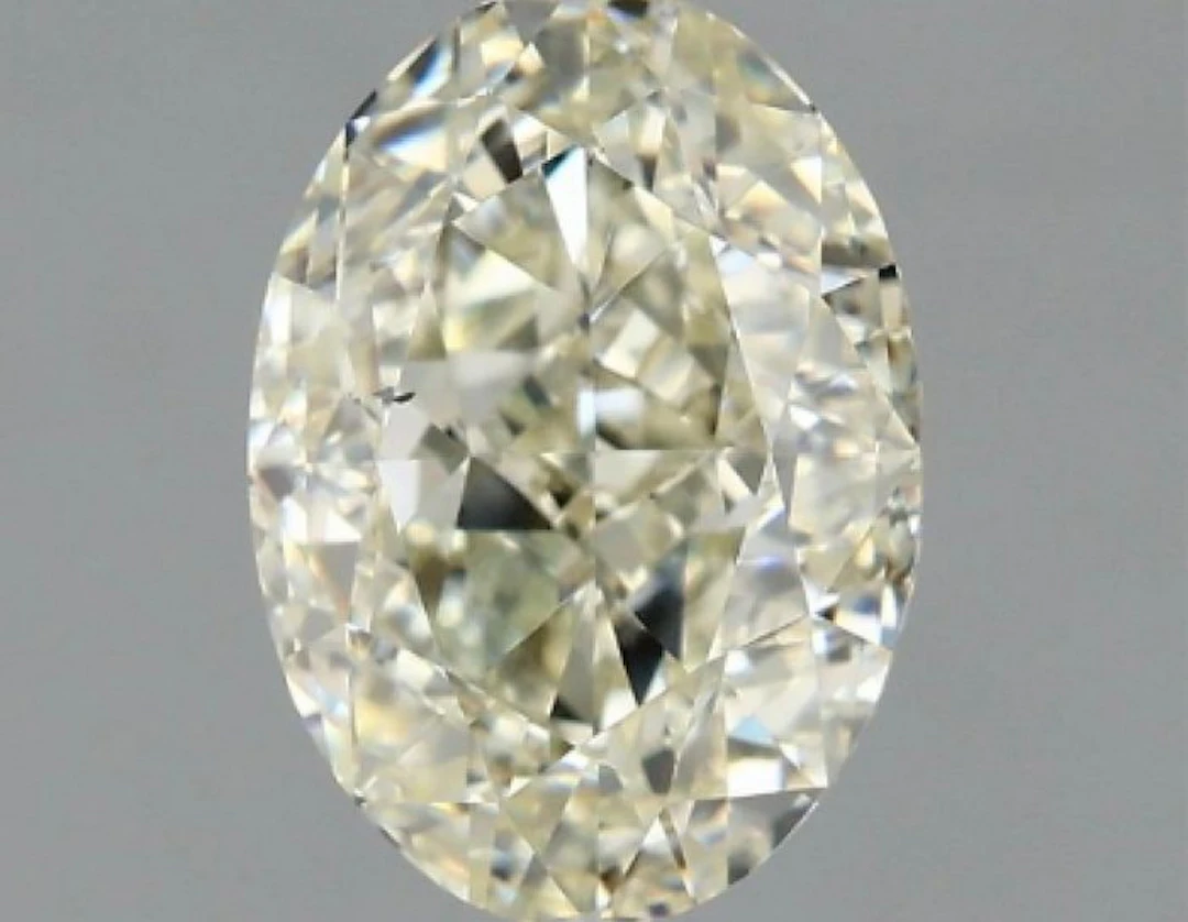 1 pcs Diamond (Natural) - 1.56 ct - Oval - J - VS2 - HRD Antwerp