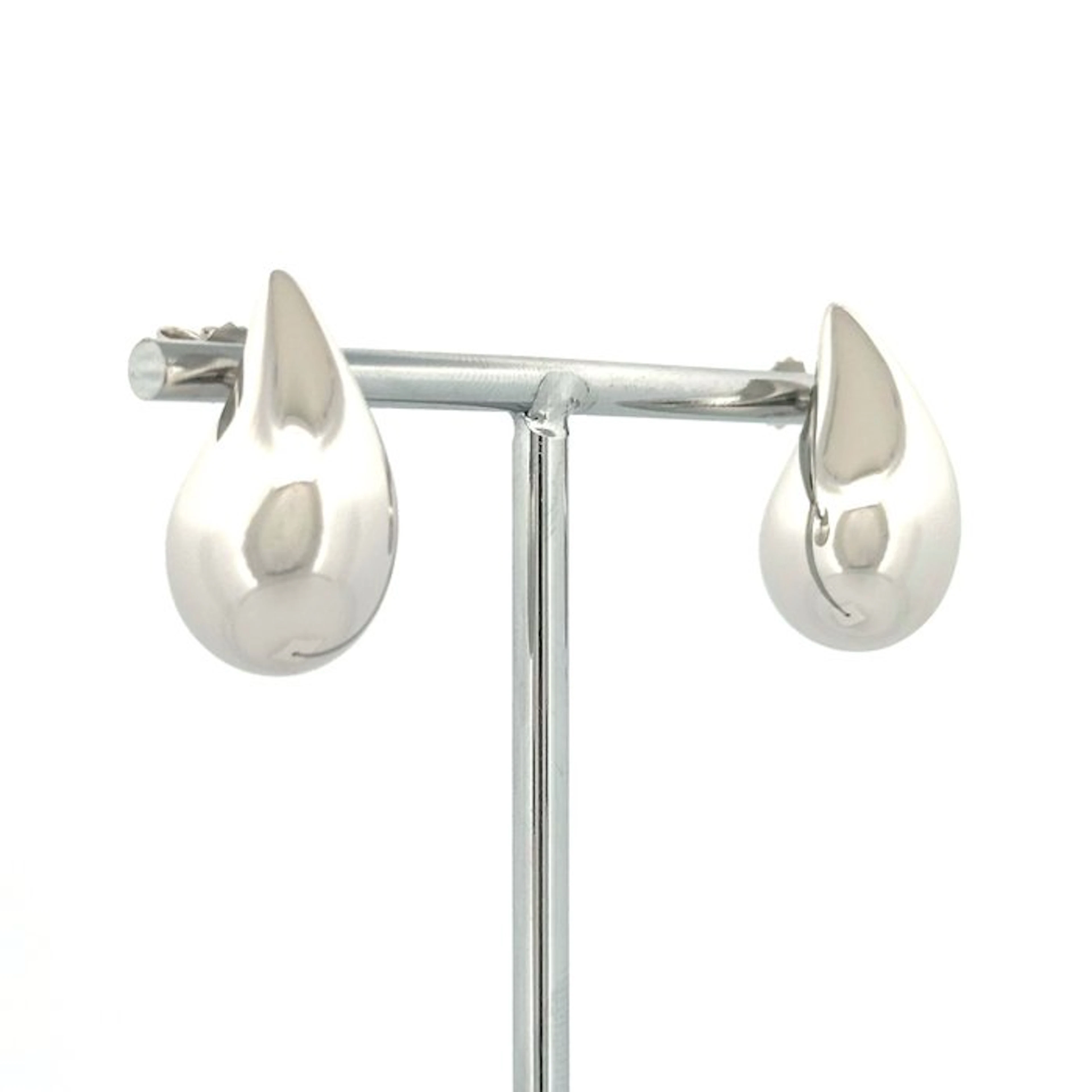 Handmade - Earrings - 6 g - Big Size - 18 kt. White gold - Teardrop earrings