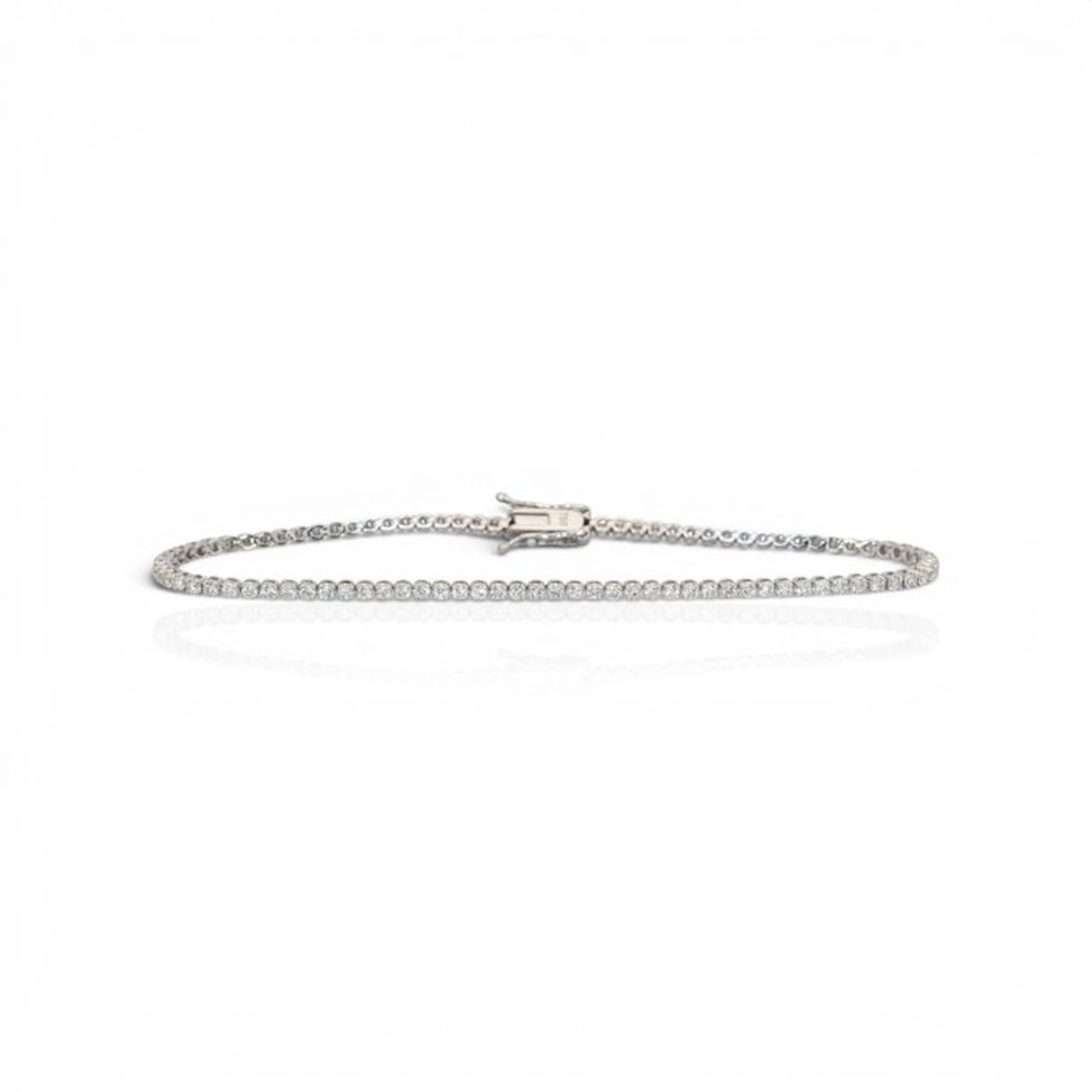 No reserve price - Tennis bracelet - 18 kt