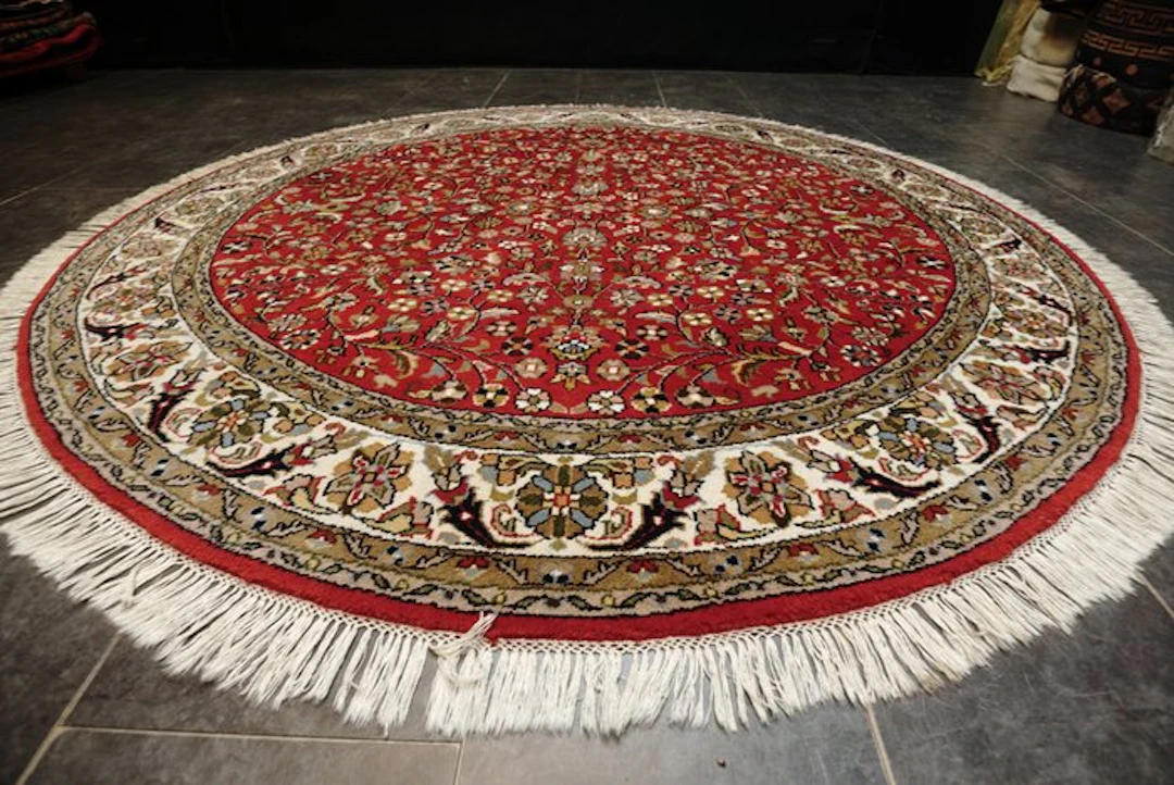 Round Tabriz - Carpet - 200 cm - 200 cm