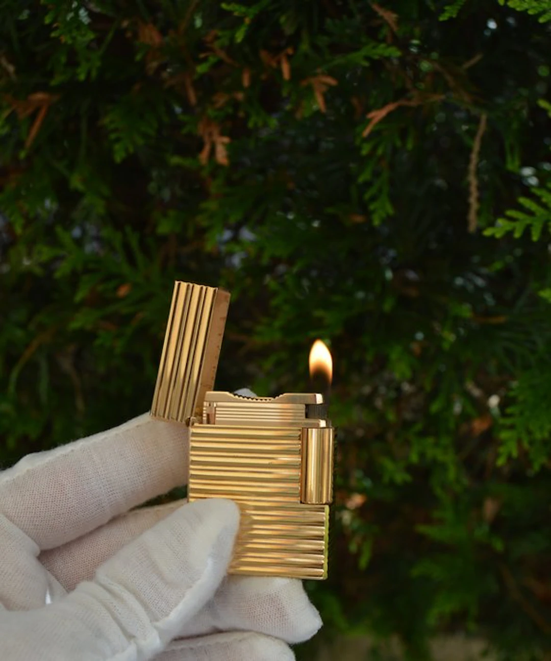 S.T. Dupont - LINE 1 BR - Anneau - Bañado en oro - Pocket lighter - Gold