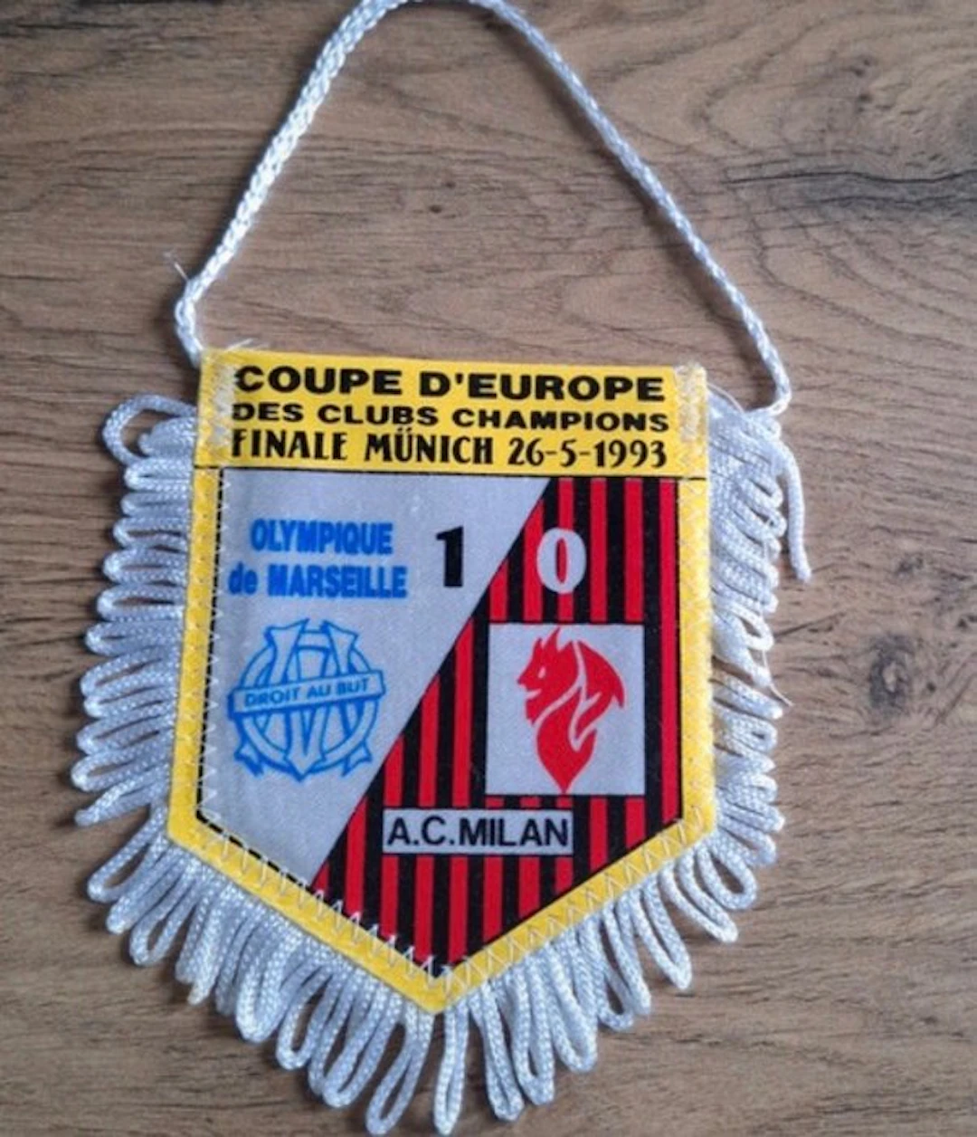 Olympique de Marseille - Coppa dei Campioni - 1993 - Flag / pennant