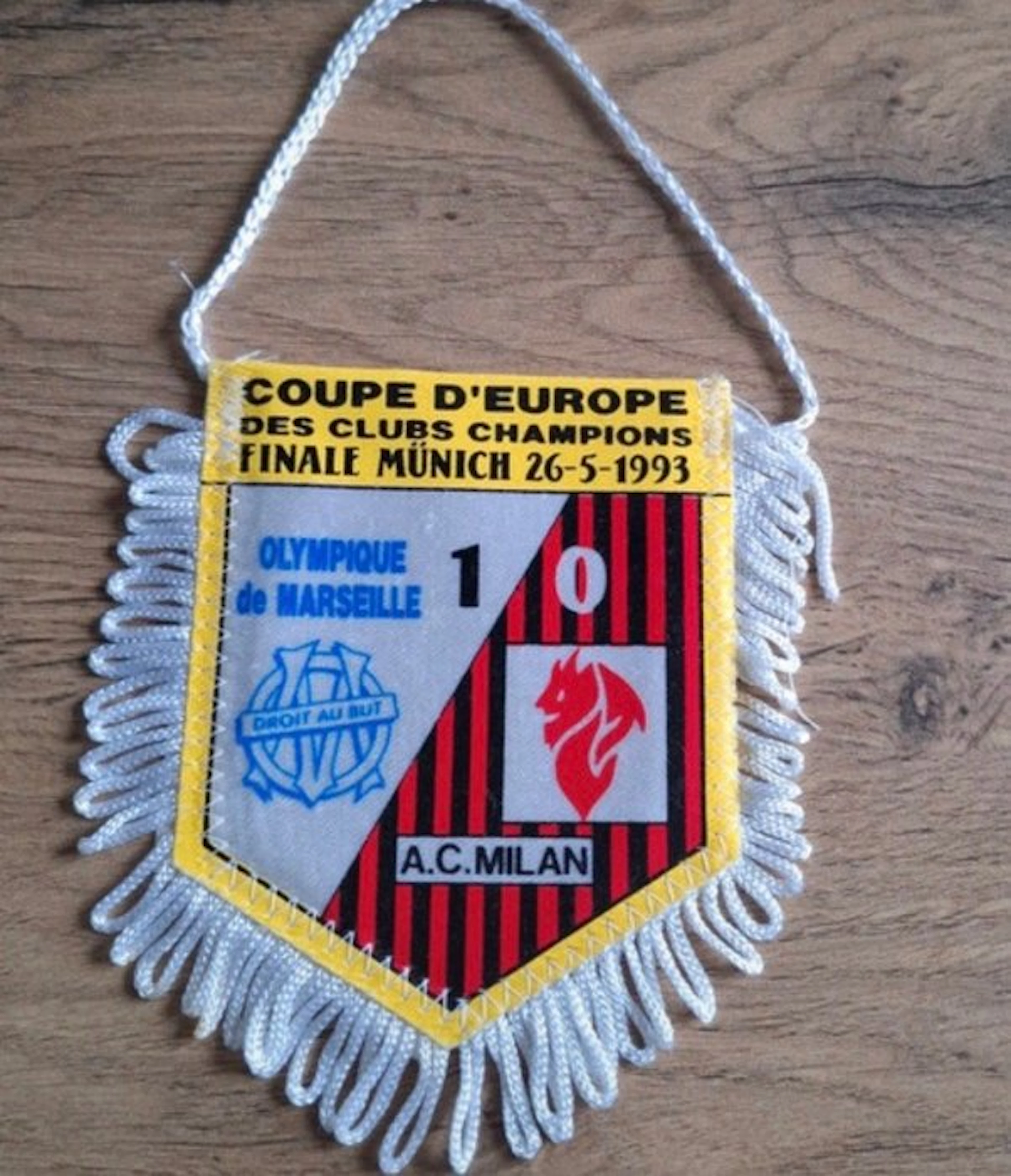 Olympique de Marseille - Coppa dei Campioni - 1993 - Flag / pennant
