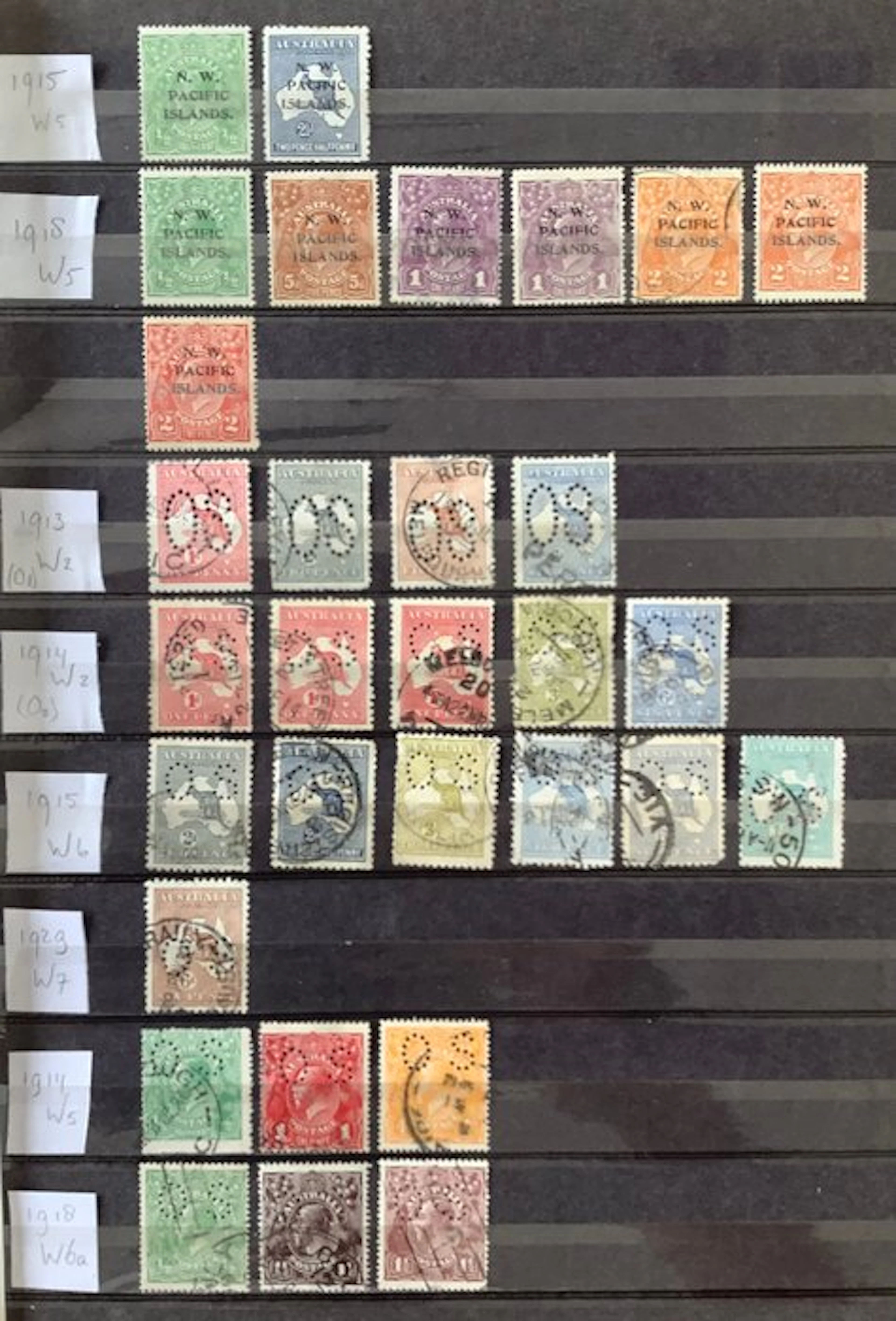 Australia 1913/1953 - Collection of service stamps (OS)