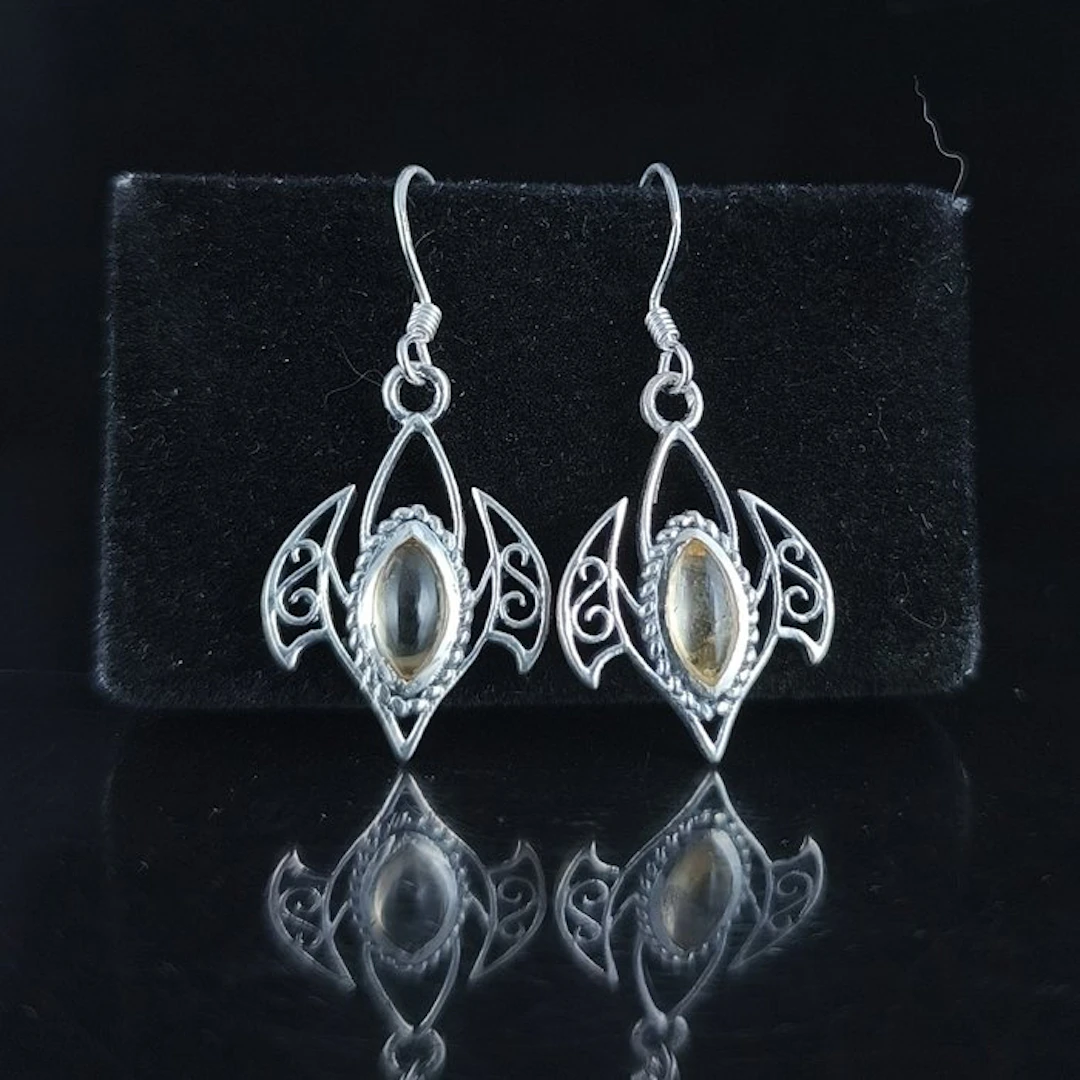 Citrine - Silver - Earrings - Magnet for Opportunities