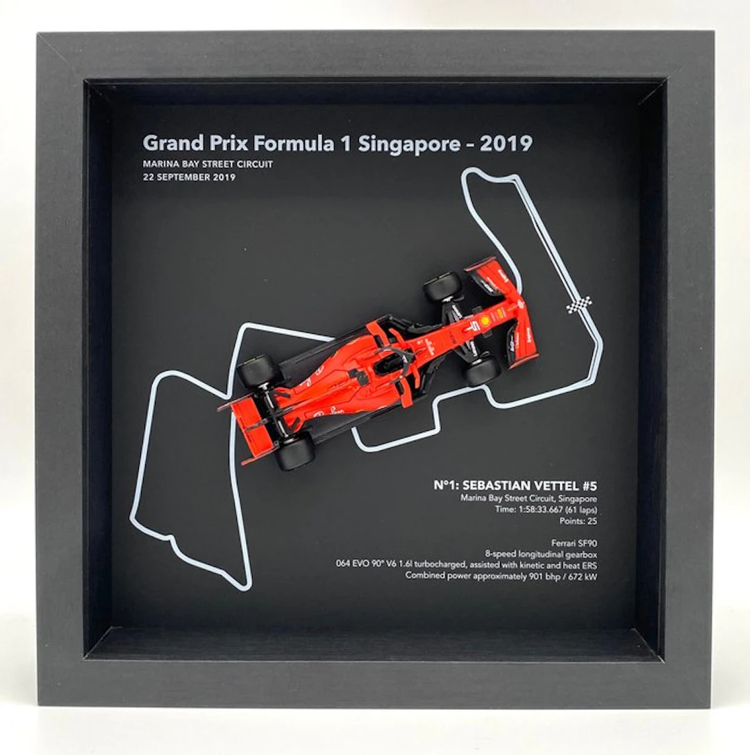 Artwork - Ferrari - Sebastian Vettel - GP F1 Singapore...