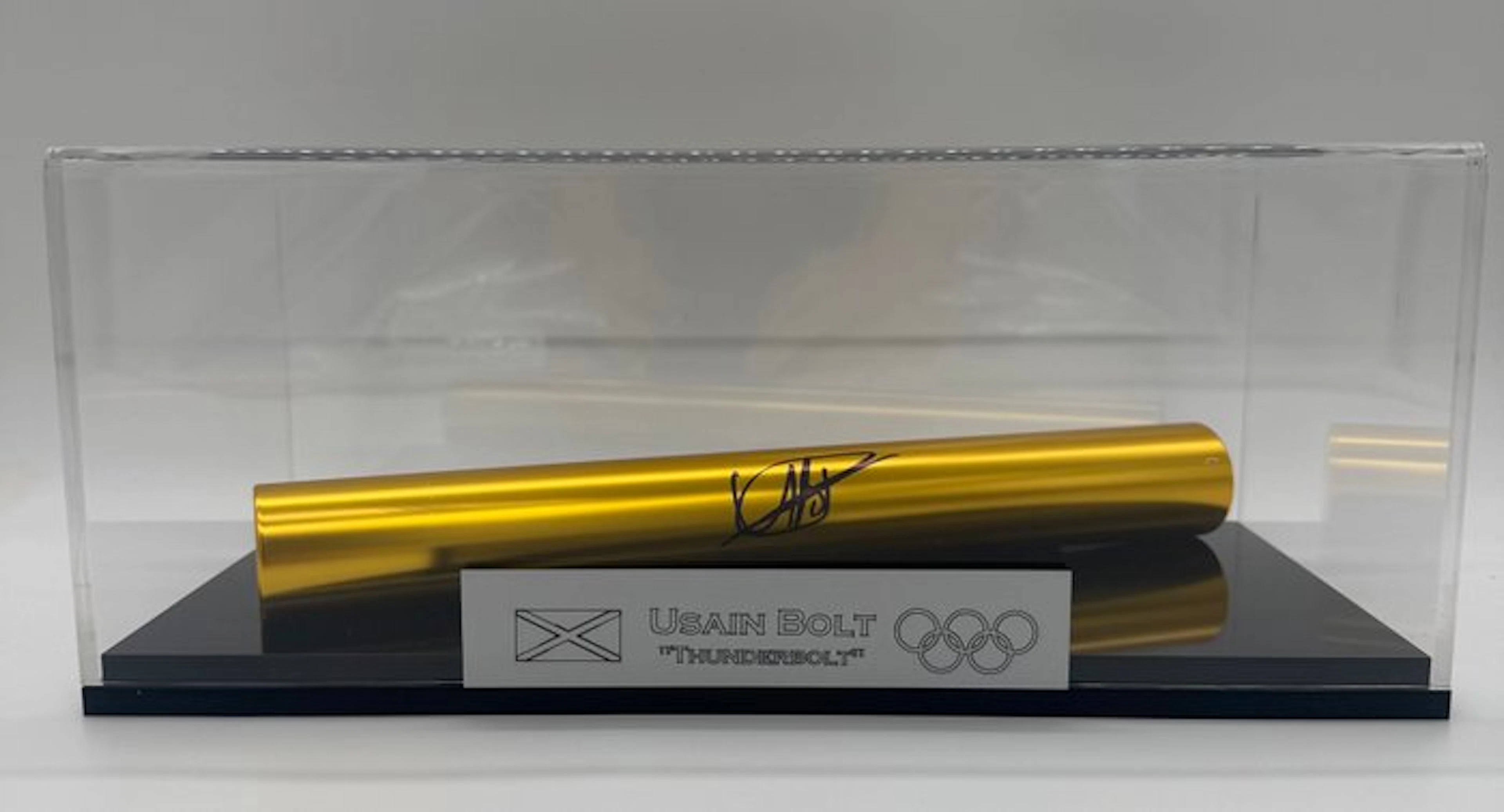 Athletics - Usain Bolt - baton