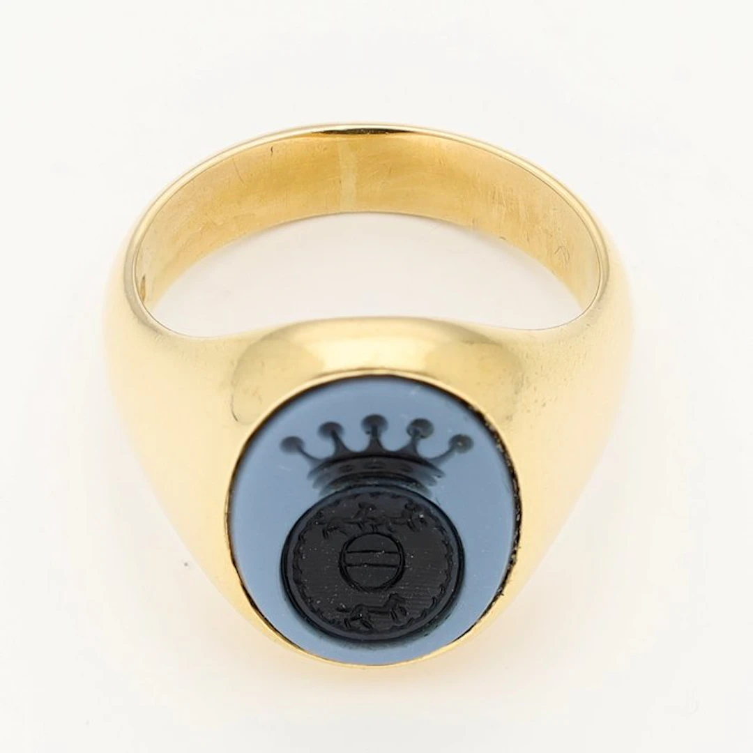 Ring - 18 kt. Yellow gold - Lagensteen