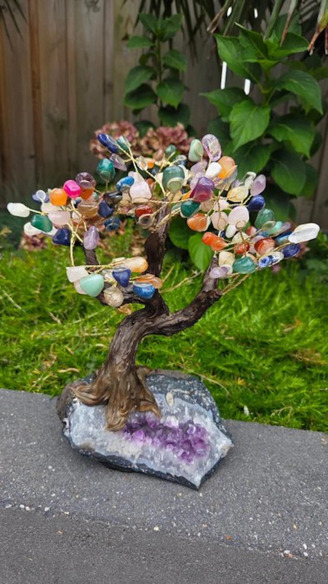 Amethyst magnificent gemstone tree - Height: 28 cm - Width: 16 cm- 0 g - (1)