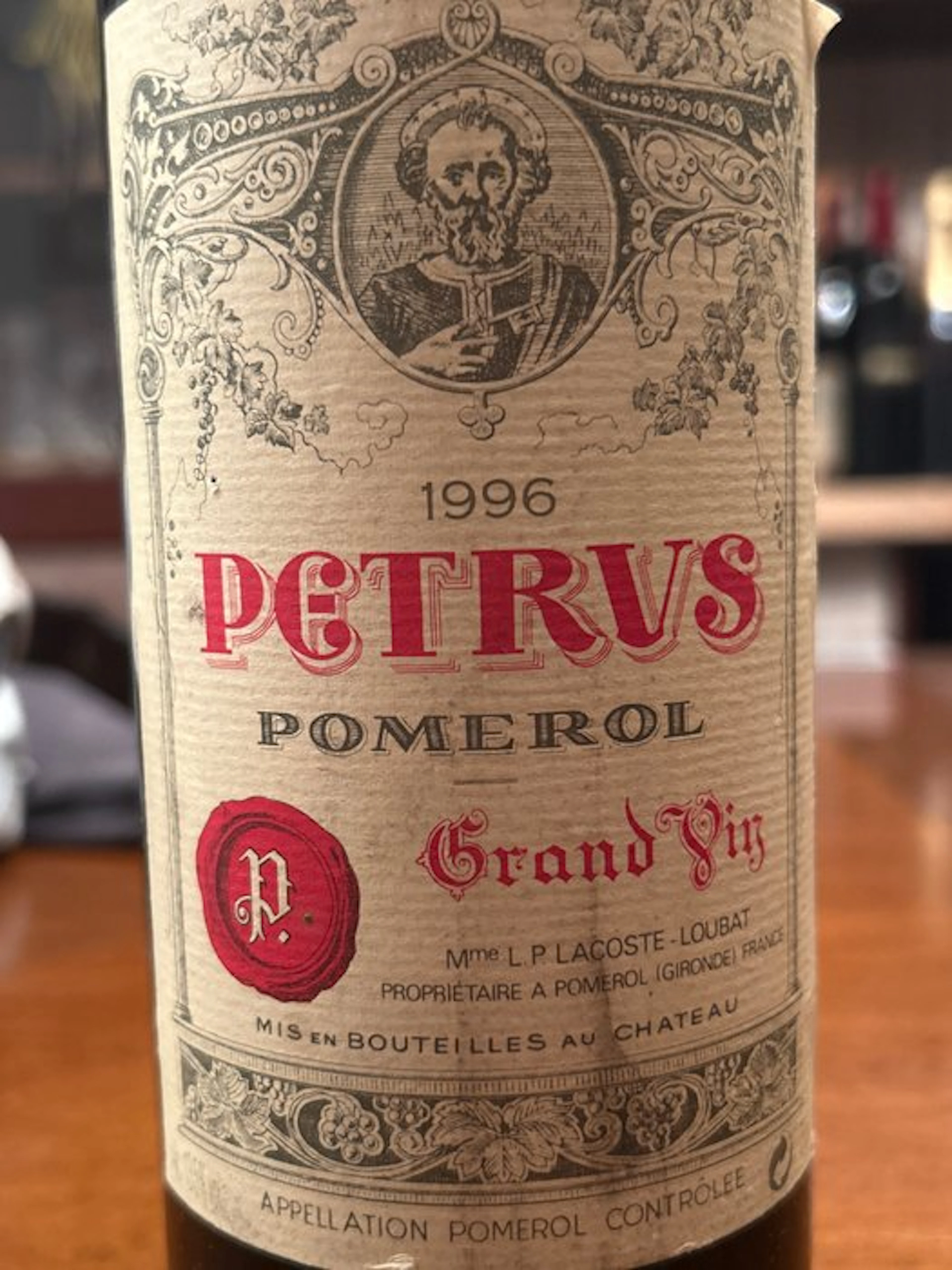 1996 Petrus - Pomerol - 1 Bottle (0.75L)