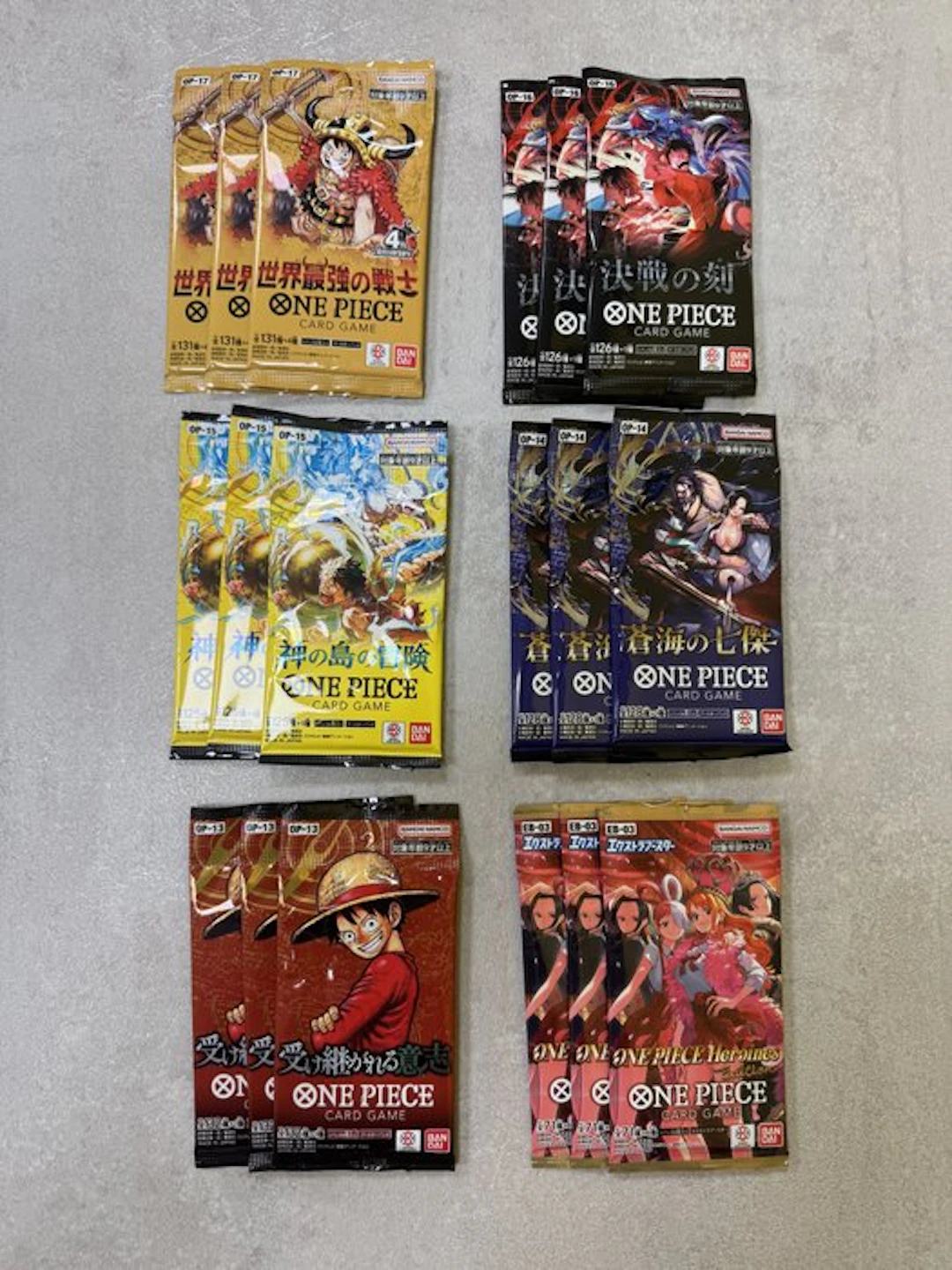 Bandai - 18 Booster pack - One Piece - OP13 OP14 OP15...