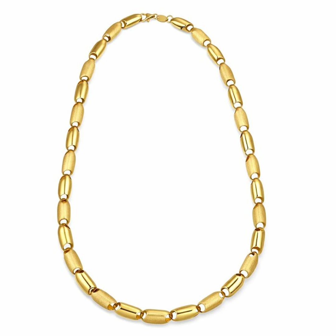Necklace - 18 kt. Yellow gold - Made in Italy - Handmade