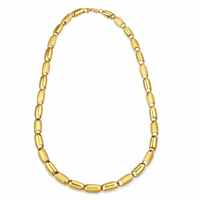 Necklace - 18 kt. Yellow gold - Made in Italy - Handmade