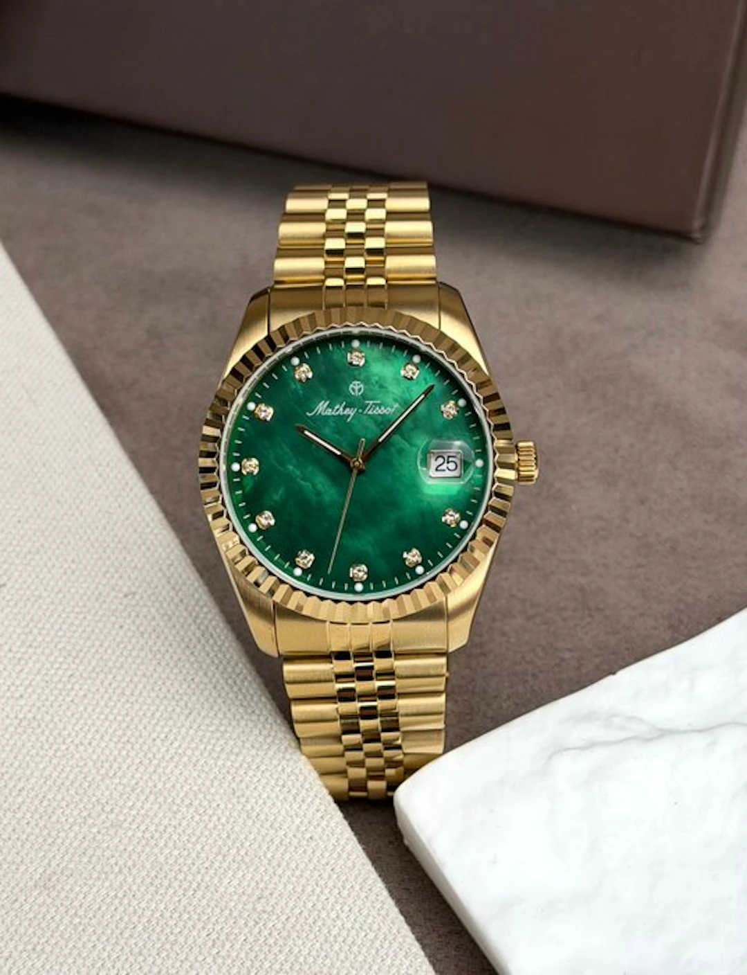 Mathey-Tissot - Green Dial Date - No reserve price...