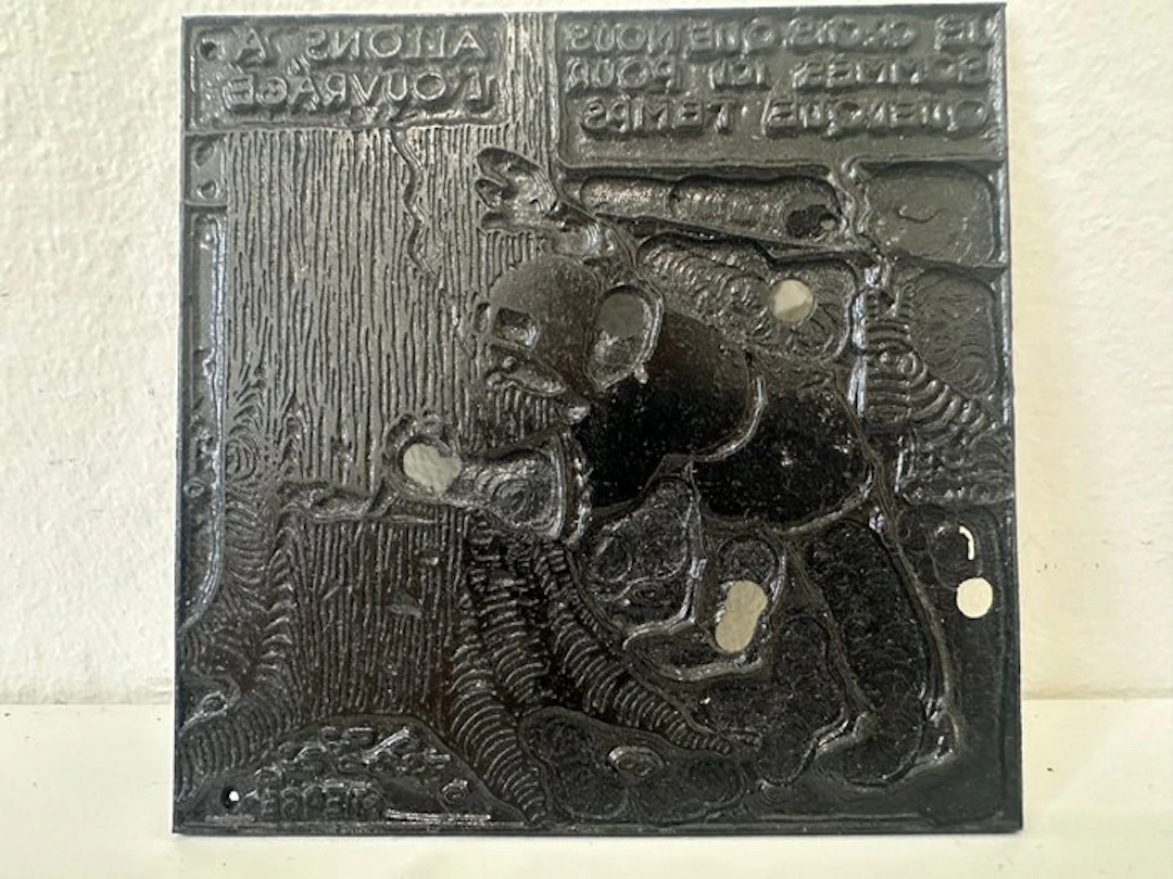 Tintin - 1 printing plate - 1930