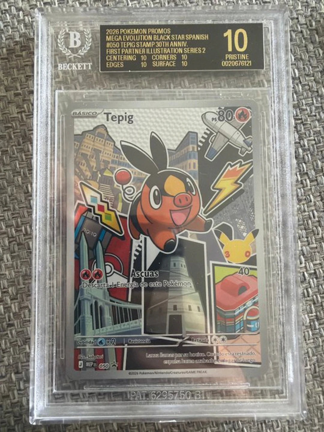 Pokémon - 1 Graded card - tepig Promo card - Beckett...