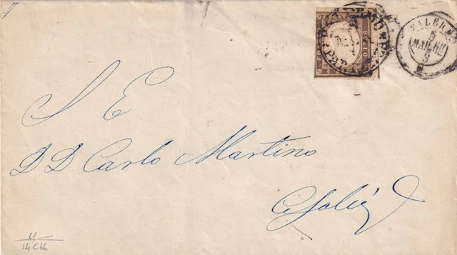 Italian Ancient States - Sardinia - 1862 Letter from...