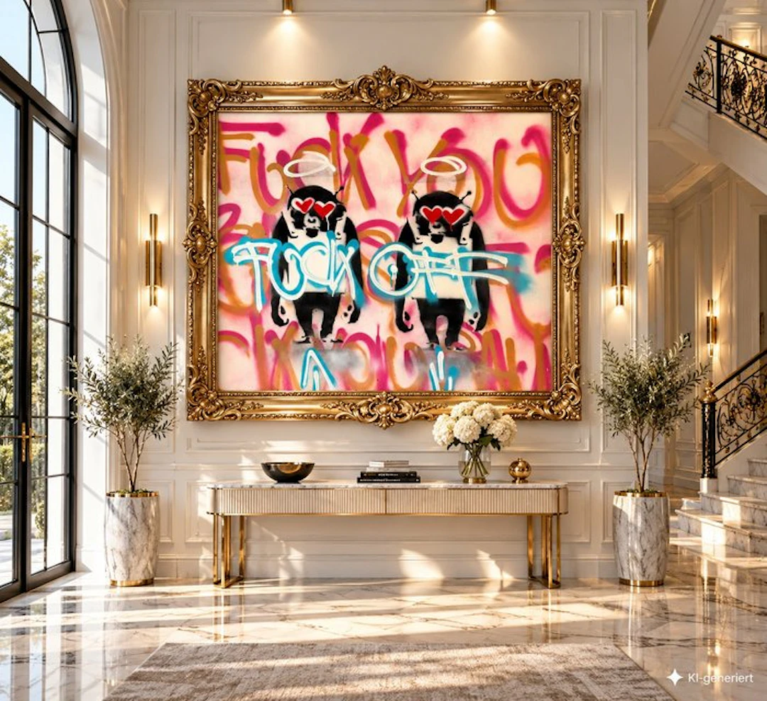 Timo Wedell - Angelic Rebellion Unveiled - XL - Street Banksy Art