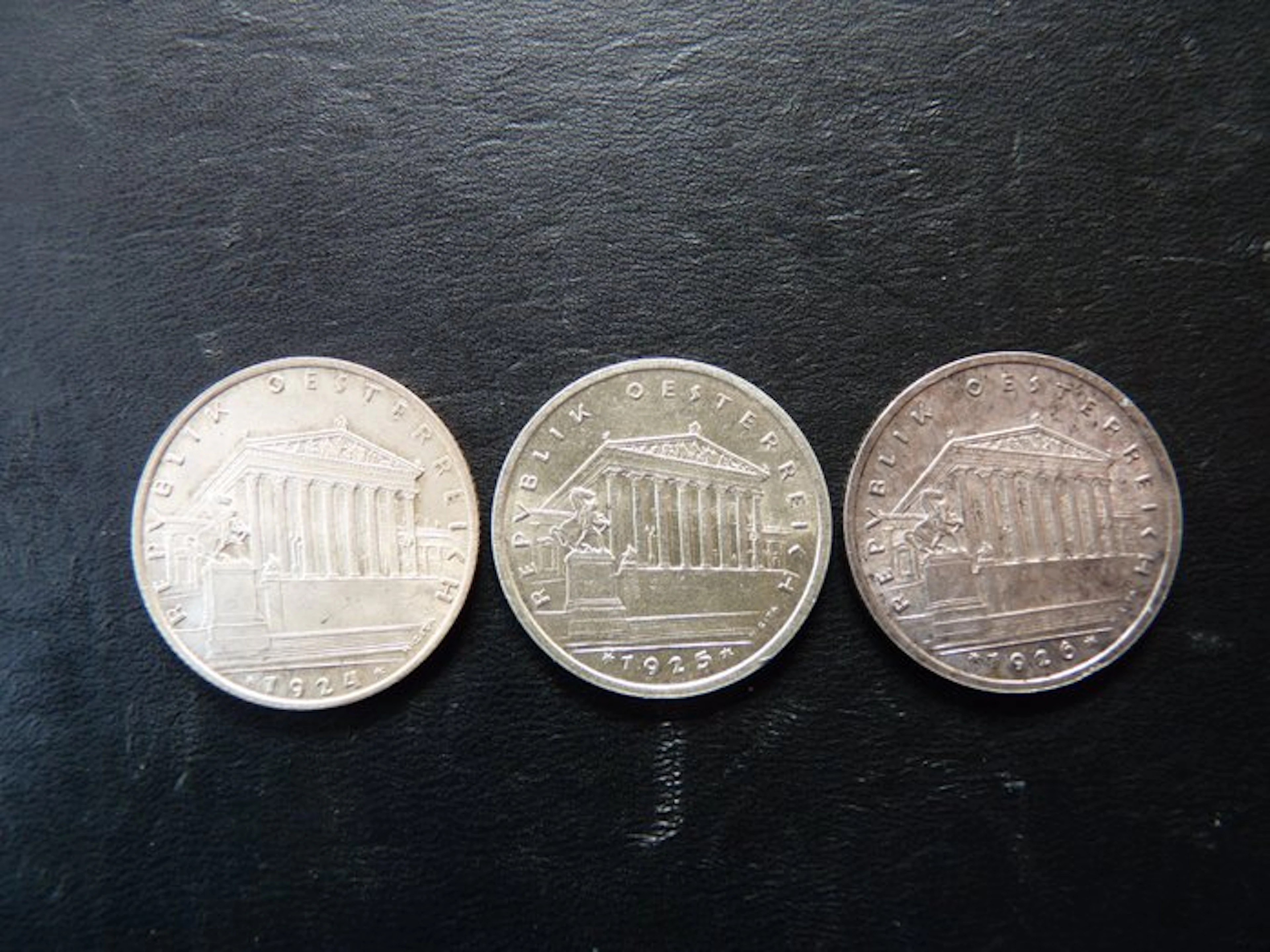 Austria. Schilling 3x 1924, 1925, 1926 (No reserve price)