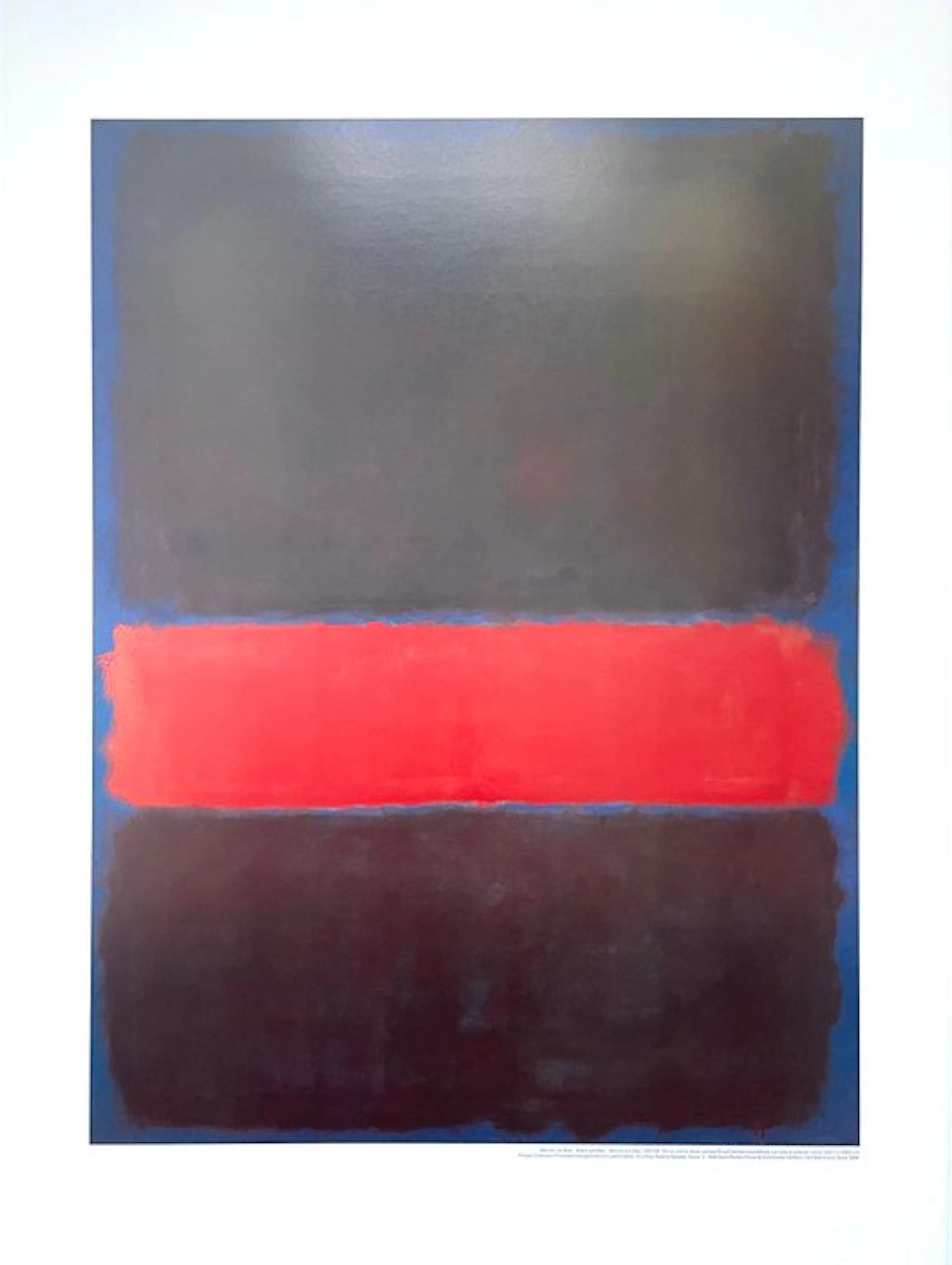 Mark Rothko (after) - Maroon on Blue - Offset lithograph...