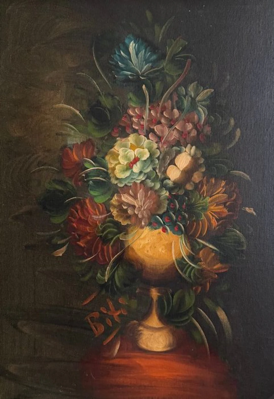Scuola italiana (XX), firmato Biti - Fiori