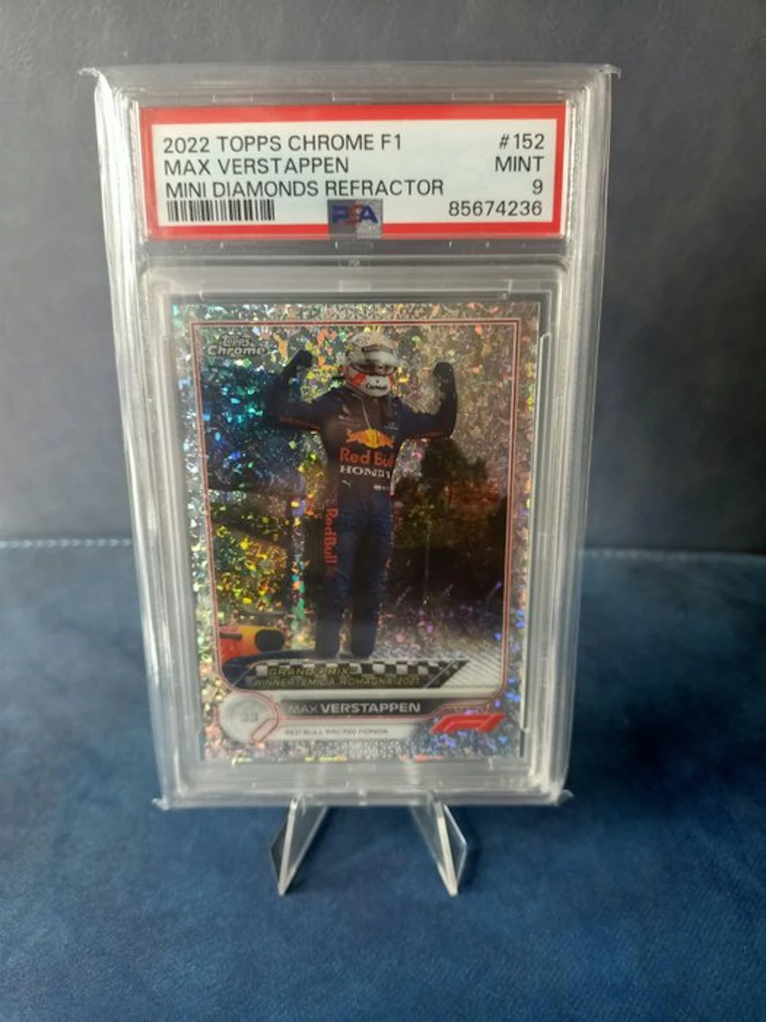 2021/22 Topps Chrome Max Verstappen 152 Parallel card