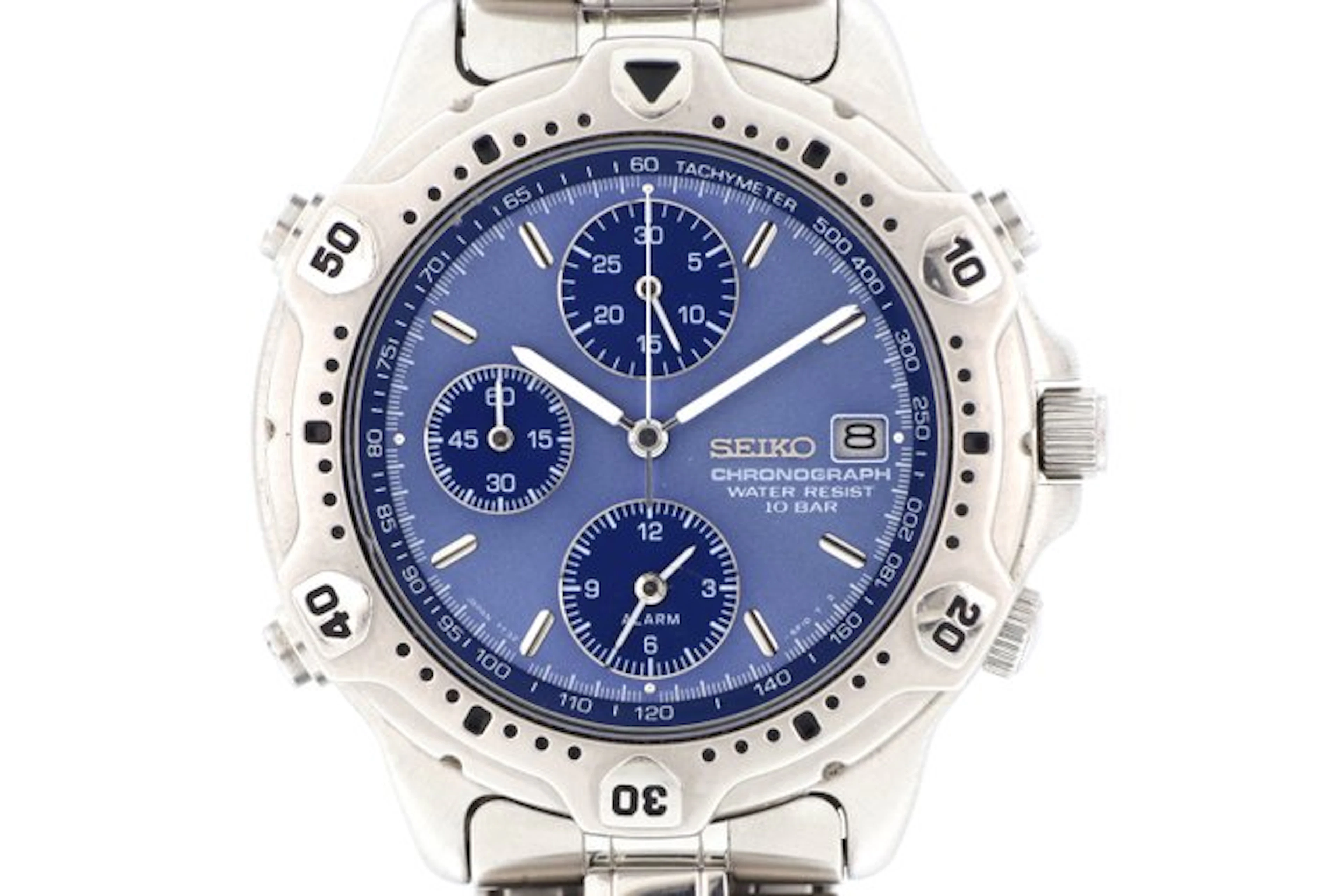 Seiko - Quartz Chronograph Alarm 10 BAR - No reserve...