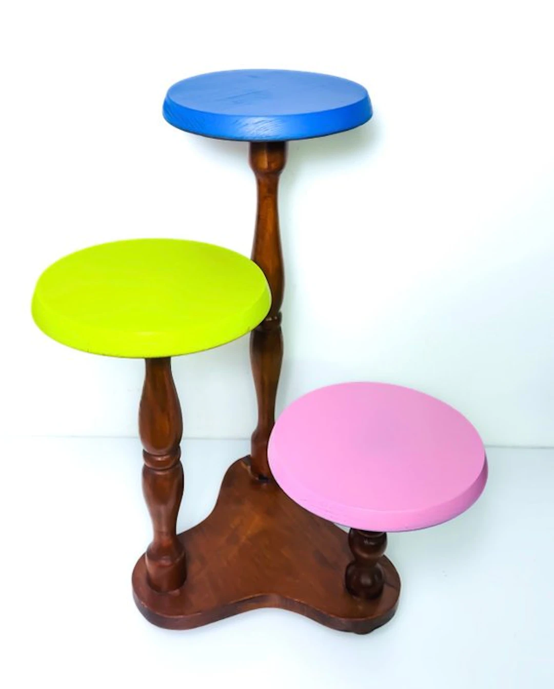 Plant table - Wood - Pop Art-style plant stand
