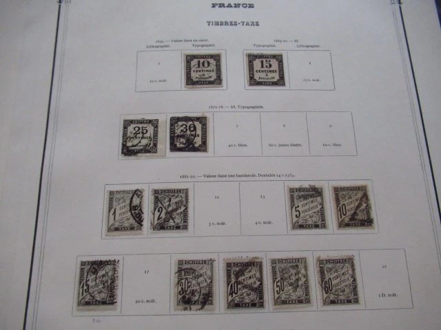 France - fin de catalogue avec occupation allemande, collection de timbres