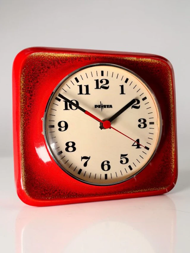Wall clock - Peweta - Mid-century modern Ceramic - 1960-1970
