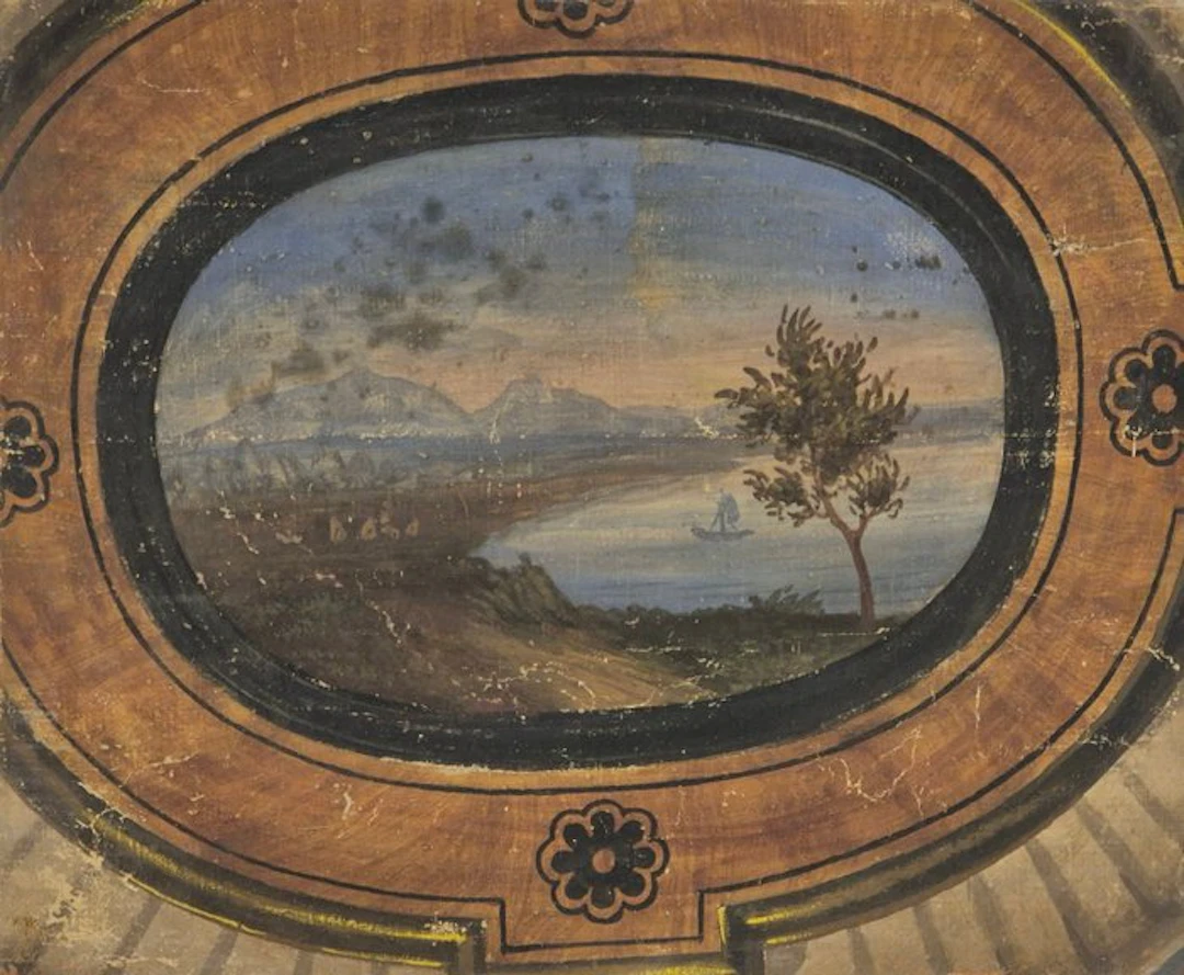 Italian school (XIX) - Paesaggio lacustre