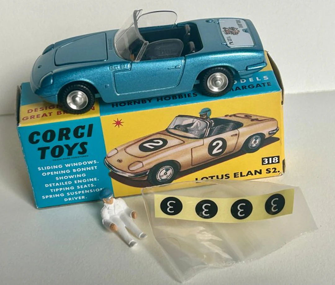 Corgi 1:43 - Model car - Re-edition Lotus Elan S2 - Mint in box No